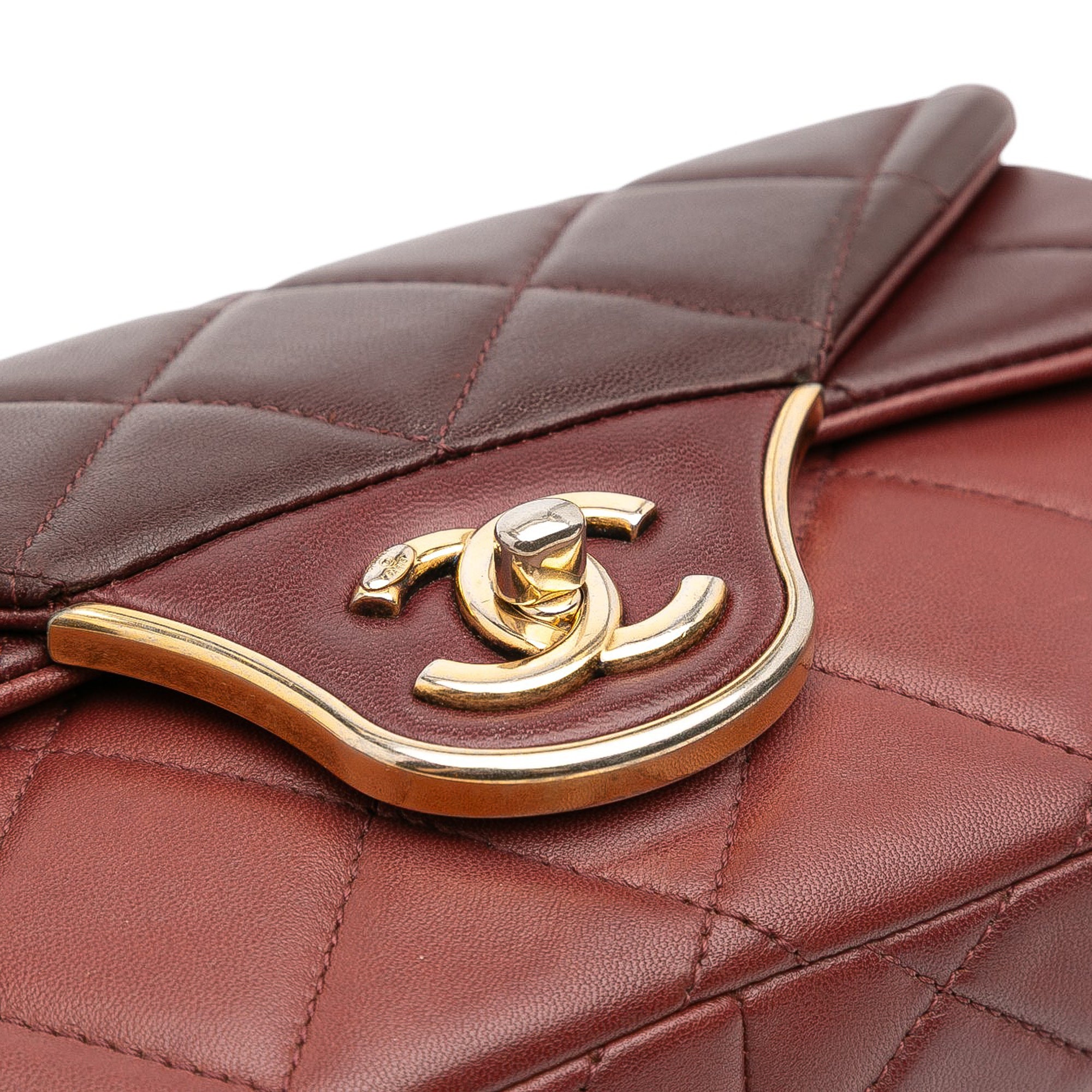 Chanel CC Tricolor Quilted Lambskin Double Flap - image 6