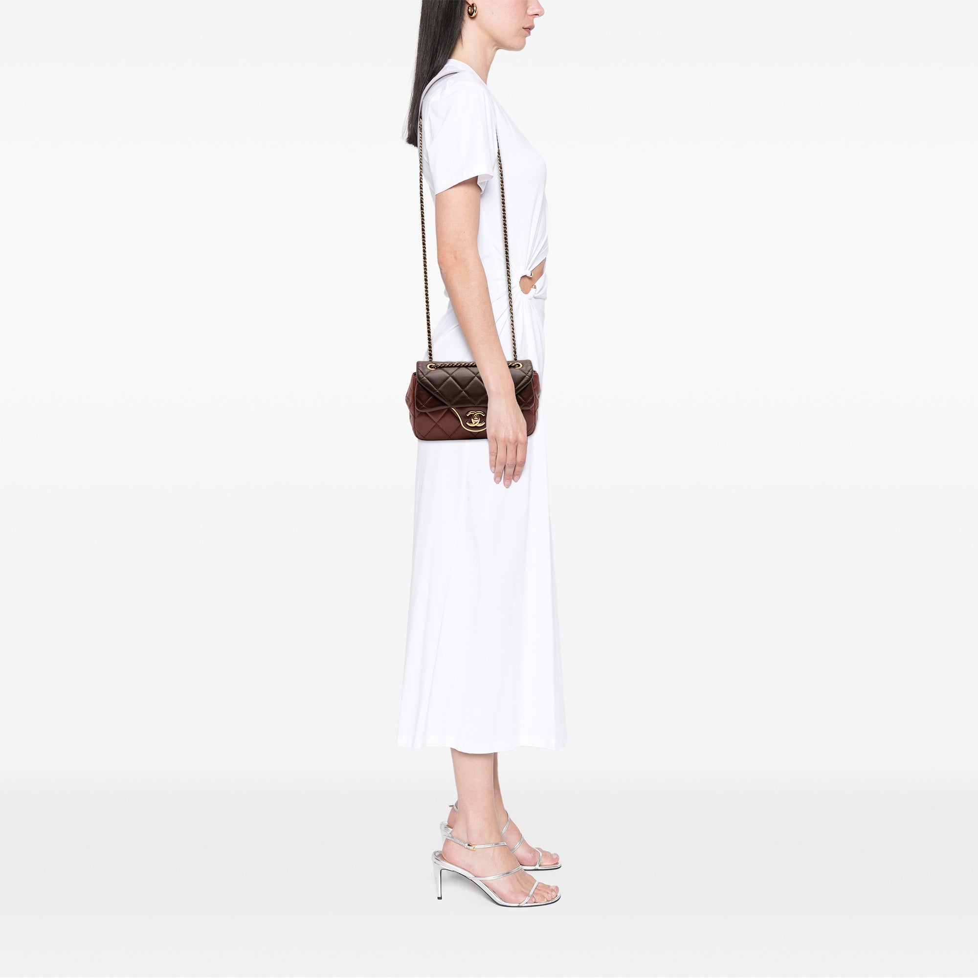 Chanel CC Tricolor Quilted Lambskin Double Flap - image 7