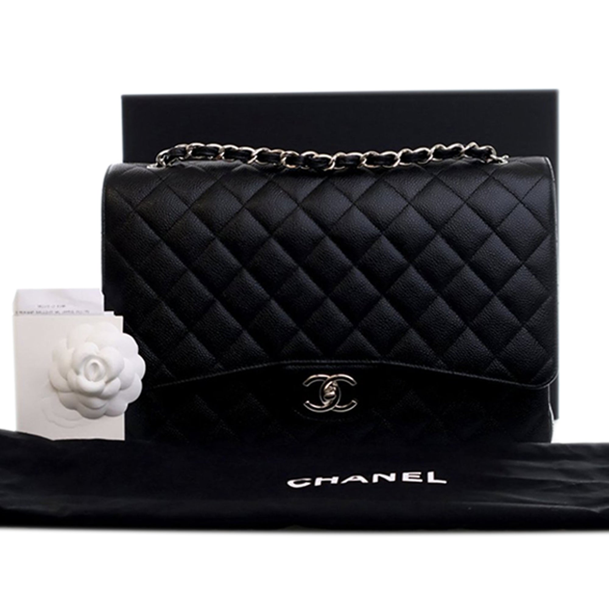 Chanel Maxi Classic Caviar Double Flap - image 15
