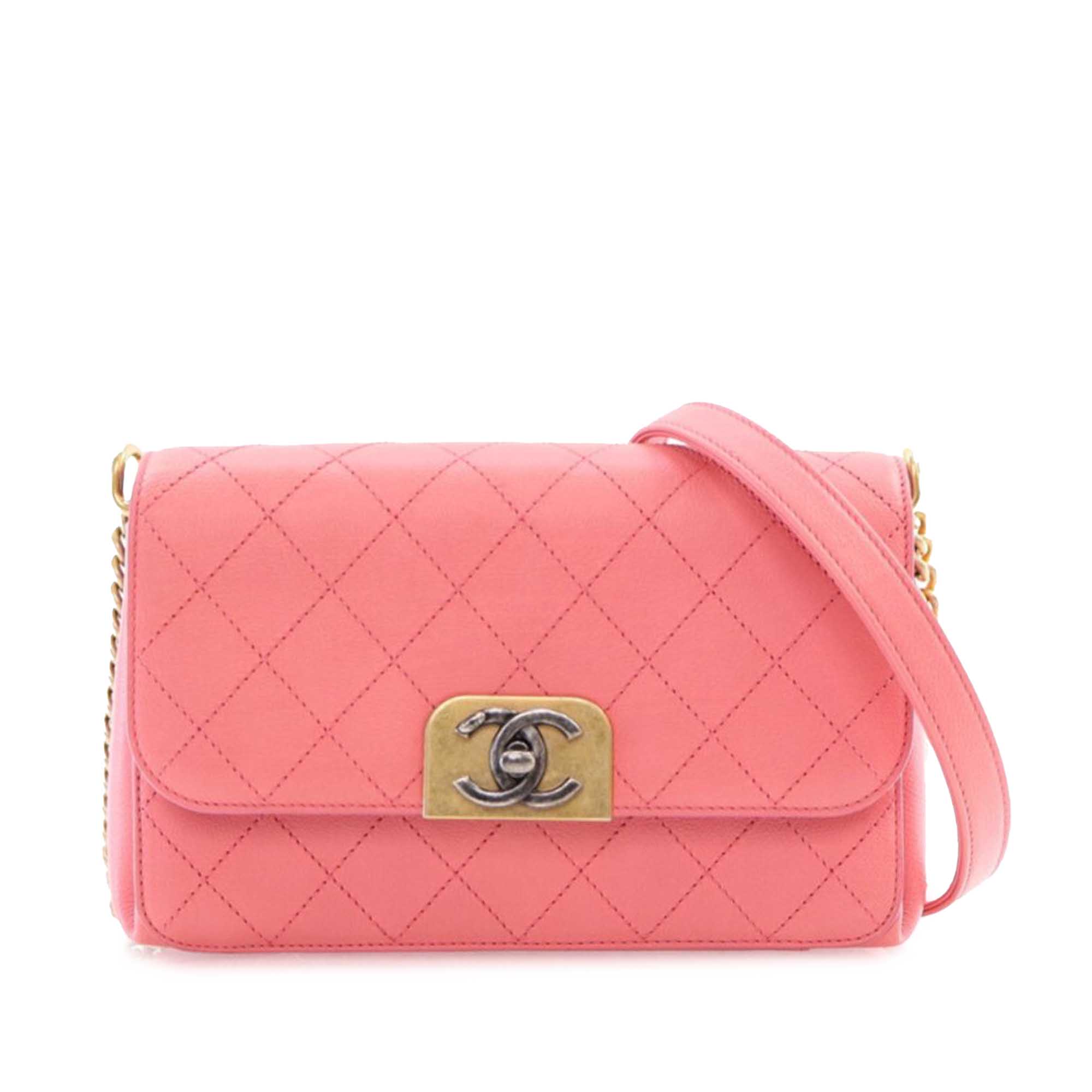 Chanel Quilted Calfskin Straight Lined Flap - image 1