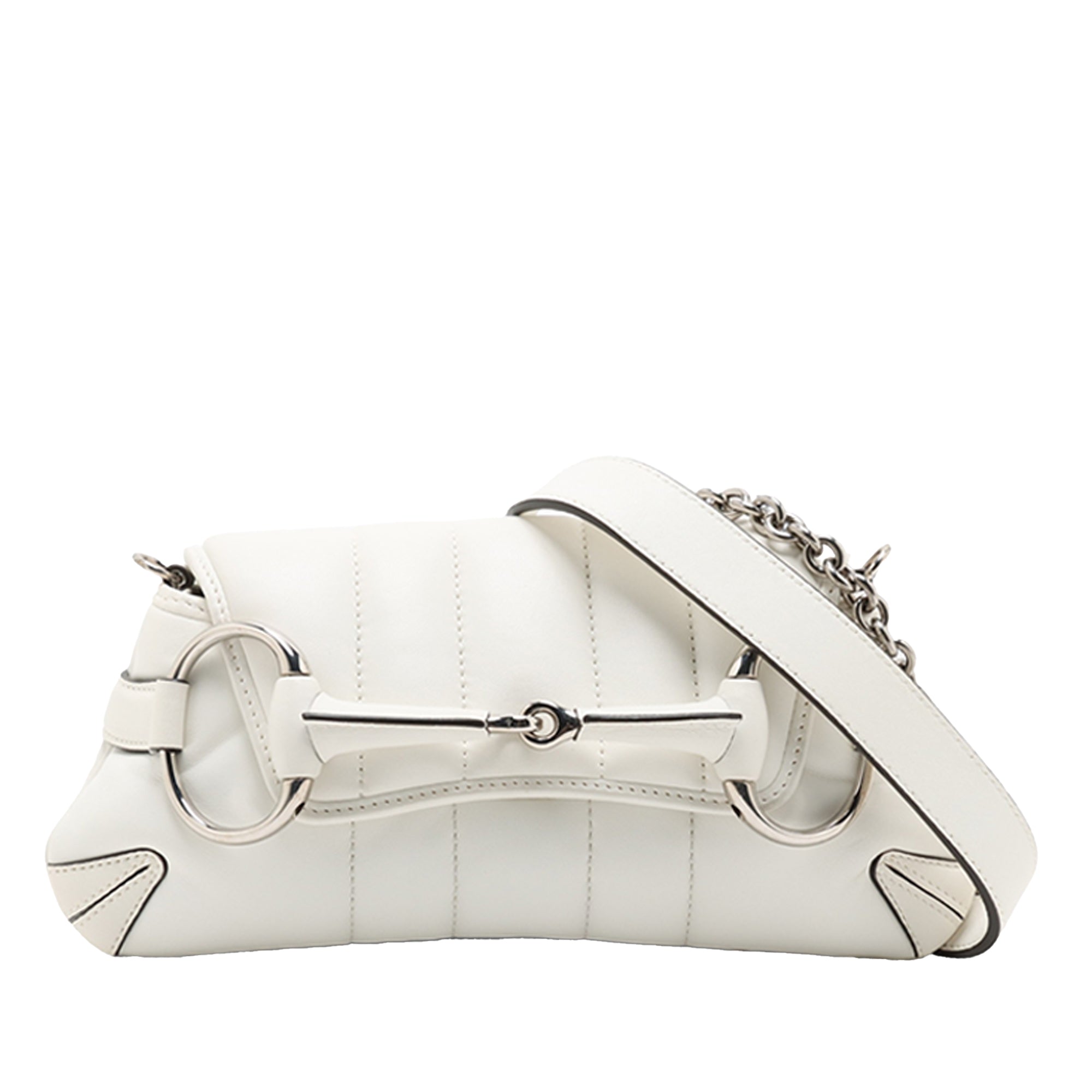 Gucci Small Quilted Calfskin Horsebit Chain Satchel - image 1