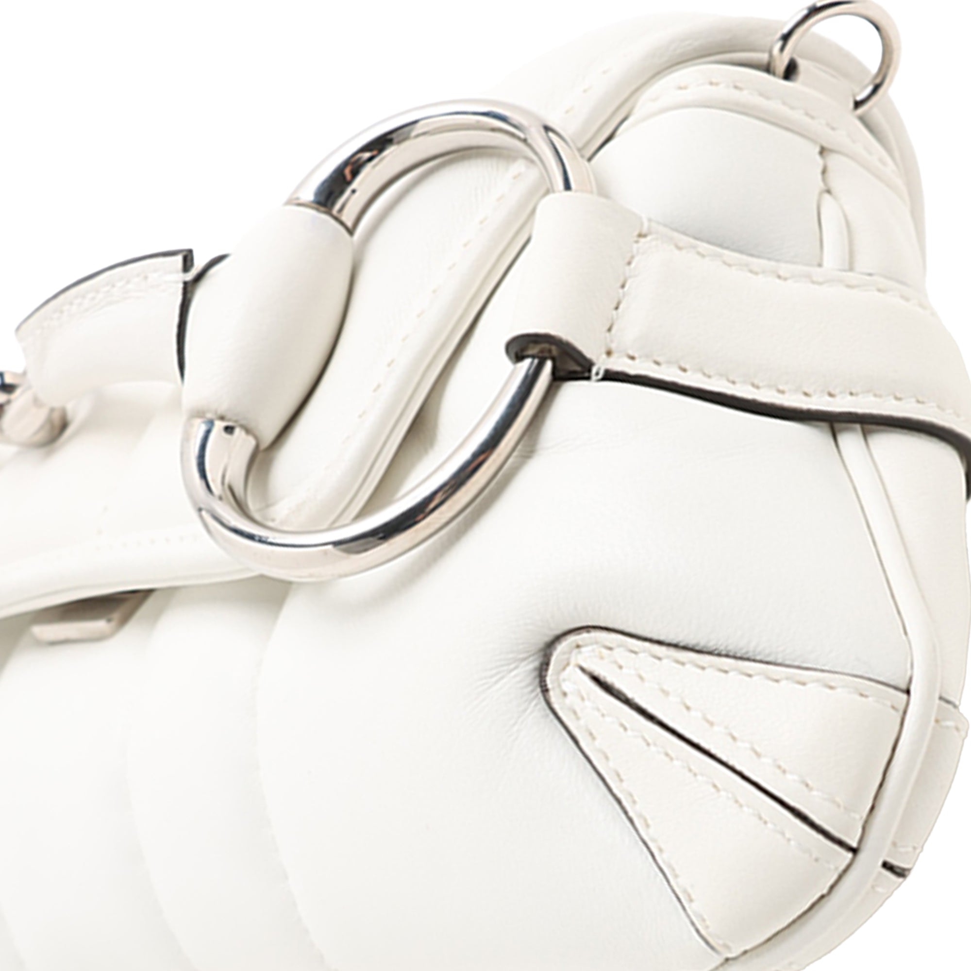 Gucci Small Quilted Calfskin Horsebit Chain Satchel - image 6