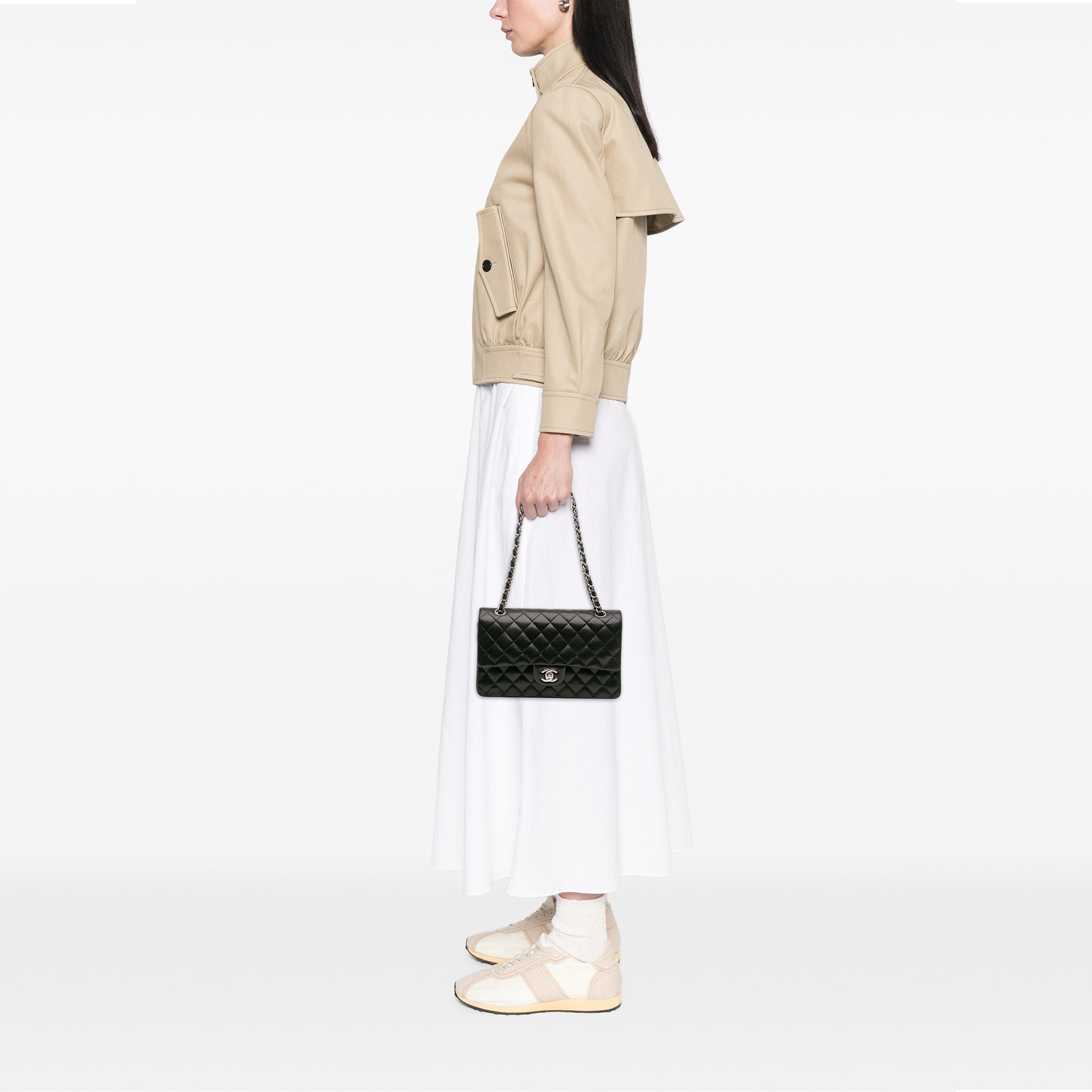 Chanel Medium Classic Lambskin Double Flap - image 13