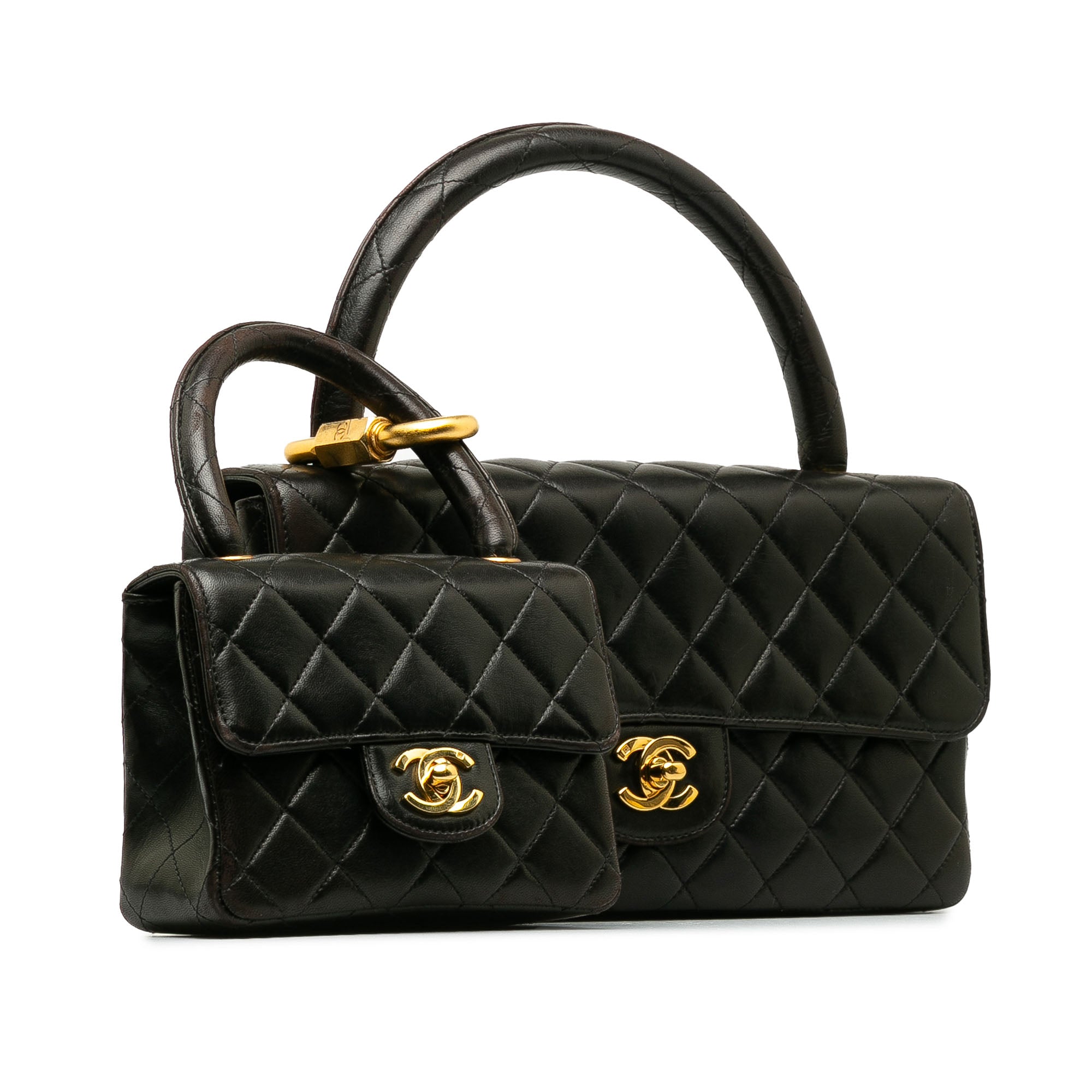 Chanel Classic Lambskin Kelly Flap Bag Set - image 2