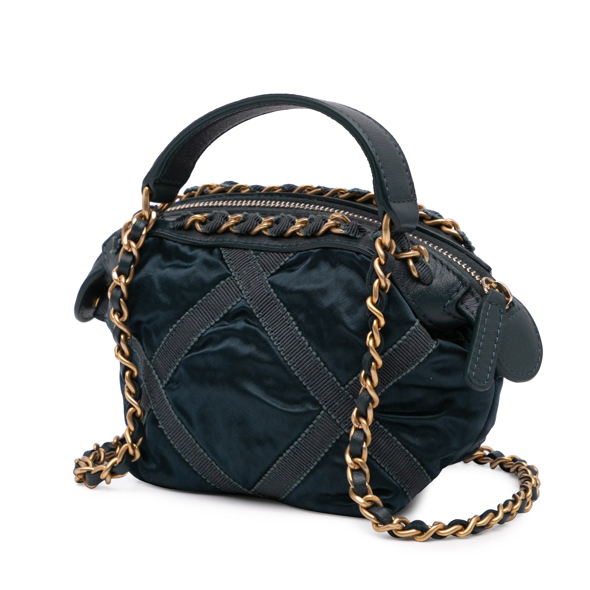 Chanel Nylon Grosgrain Lifestyle Clutch with Chain - image 2