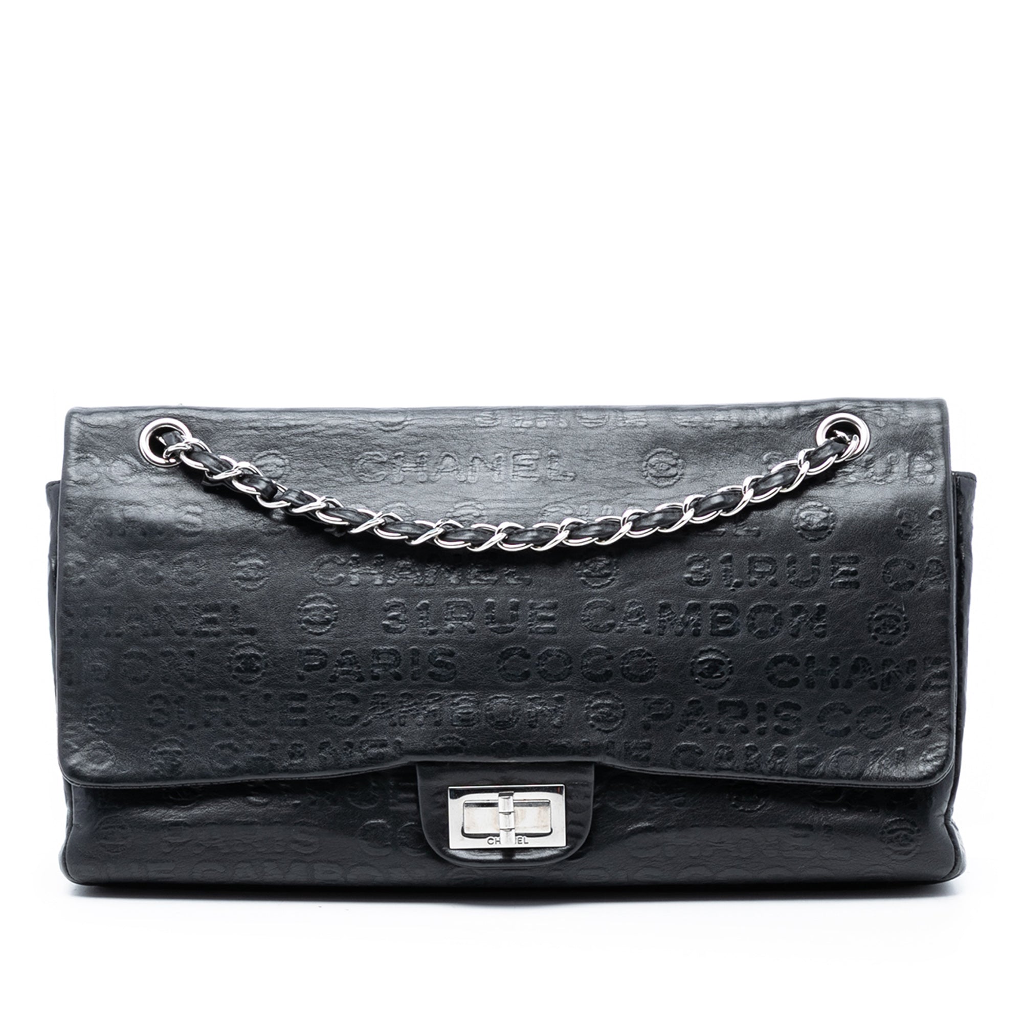 Chanel Maxi Embossed Calfskin 31 Rue Cambon Reissue 2.55 Double Flap - image 1