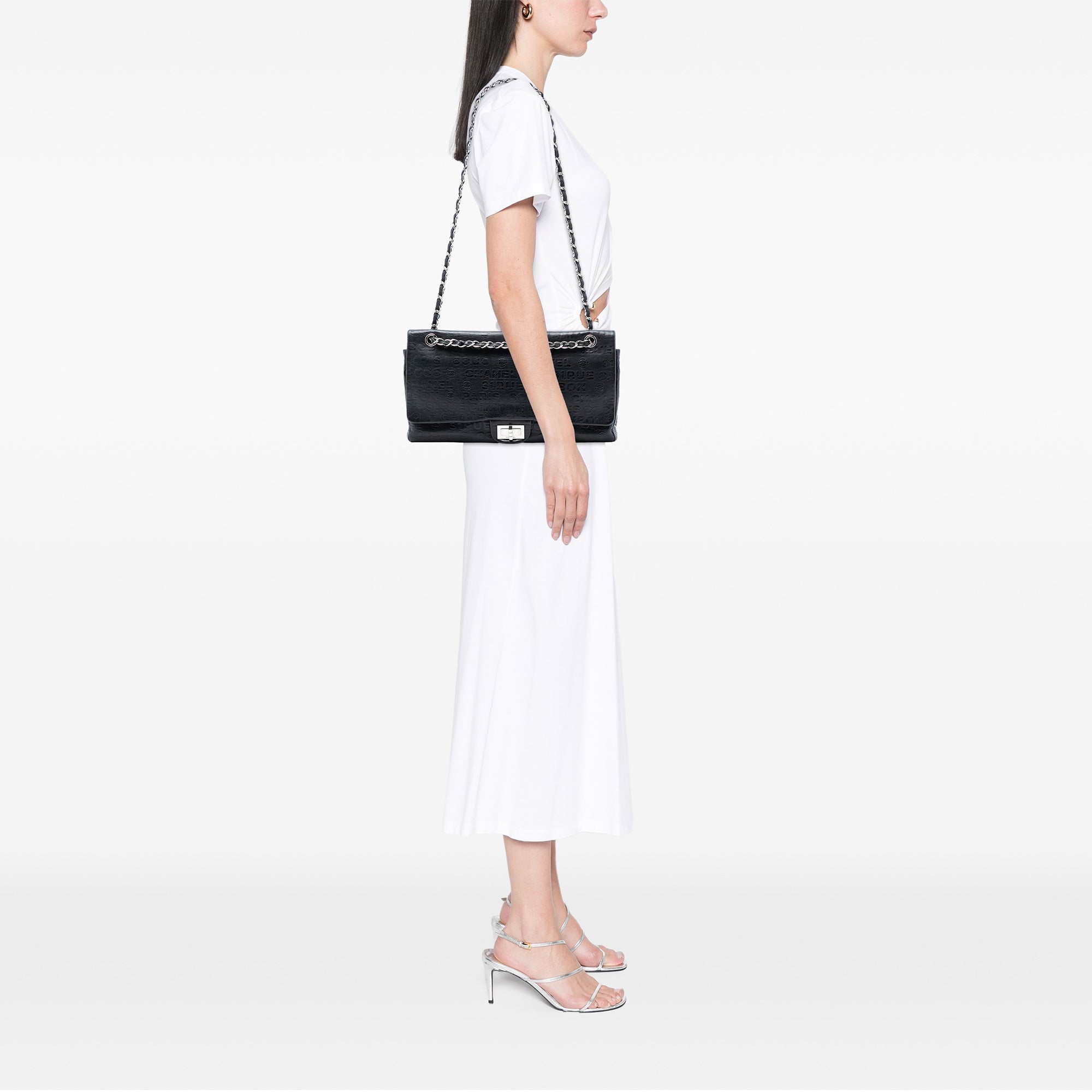 Chanel Maxi Embossed Calfskin 31 Rue Cambon Reissue 2.55 Double Flap - image 7