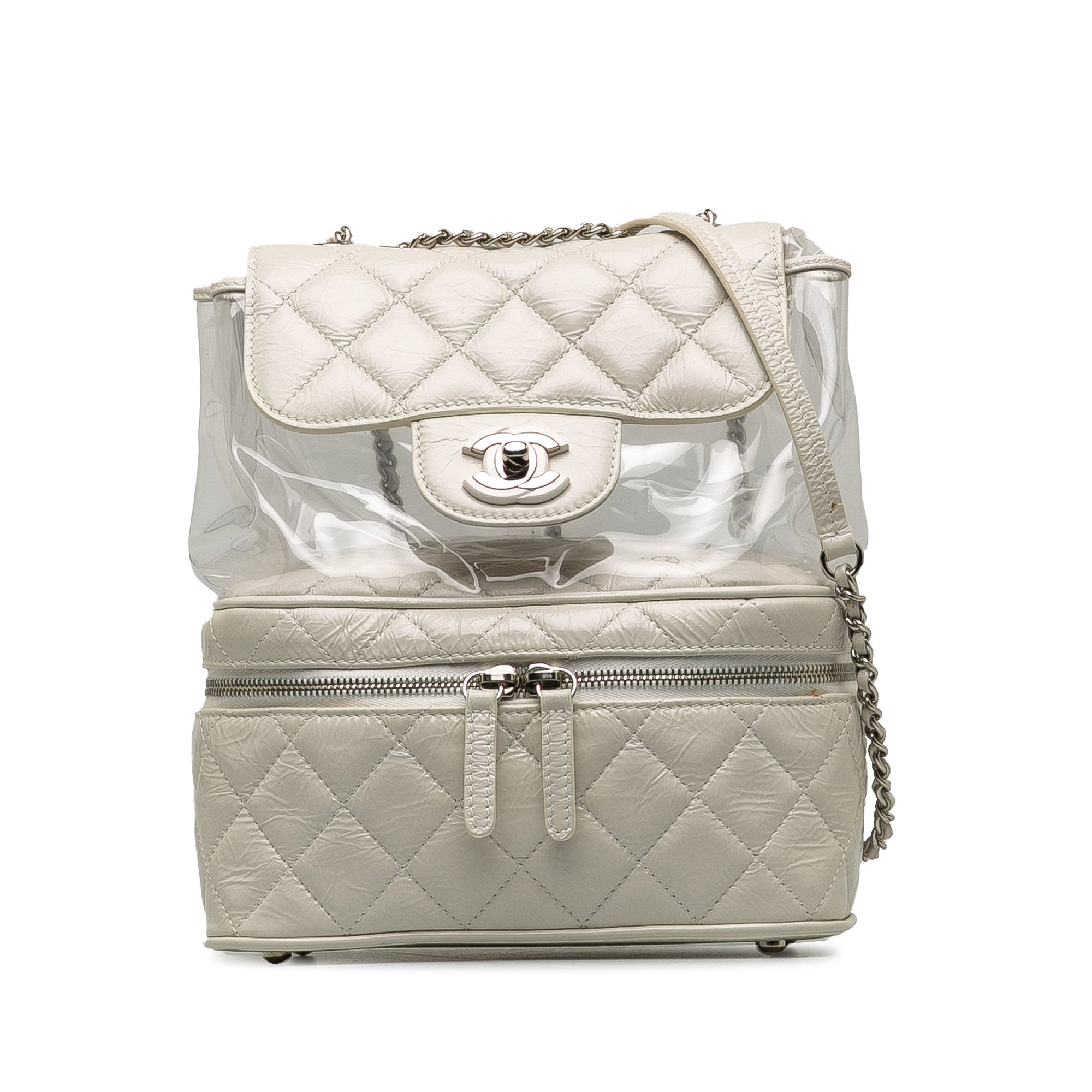 Chanel Quilted Lambskin and PVC Aquarium Backpack - image 1