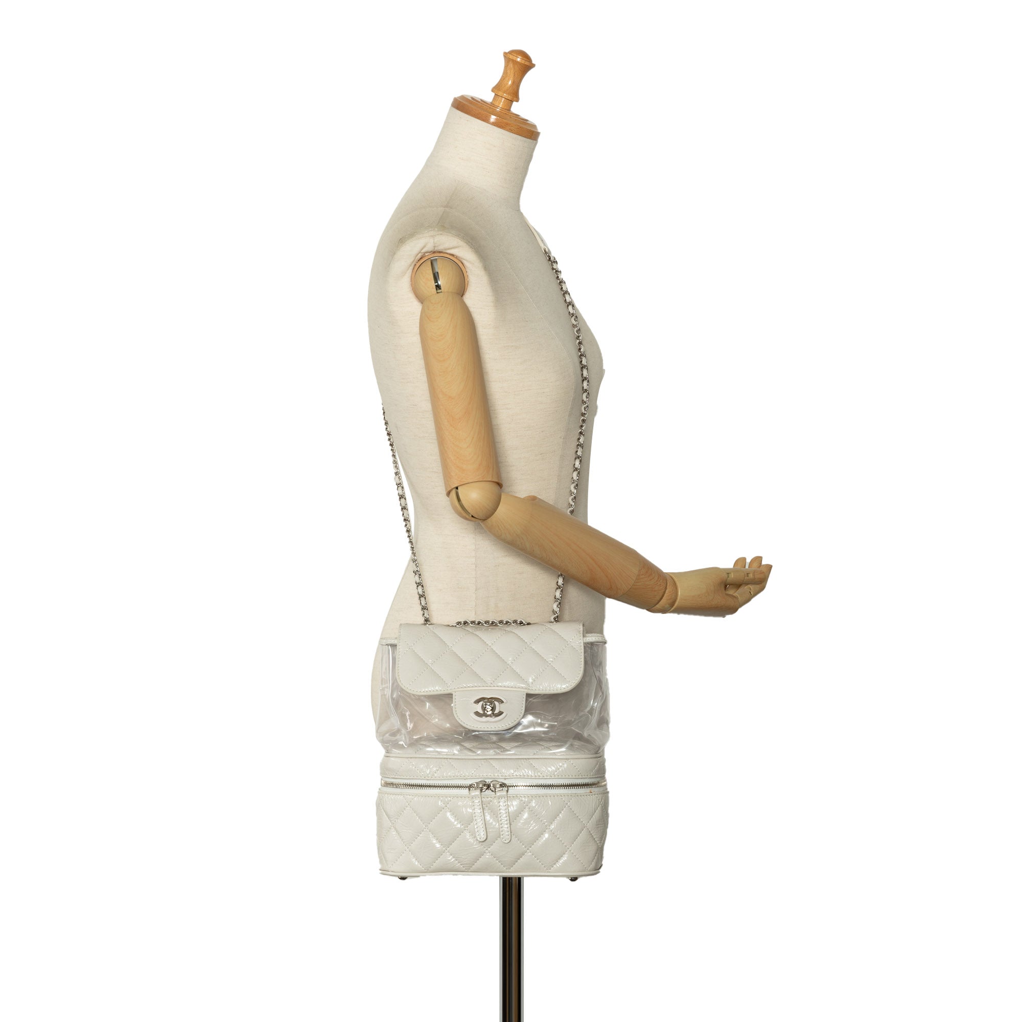Chanel Quilted Lambskin and PVC Aquarium Backpack - image 14