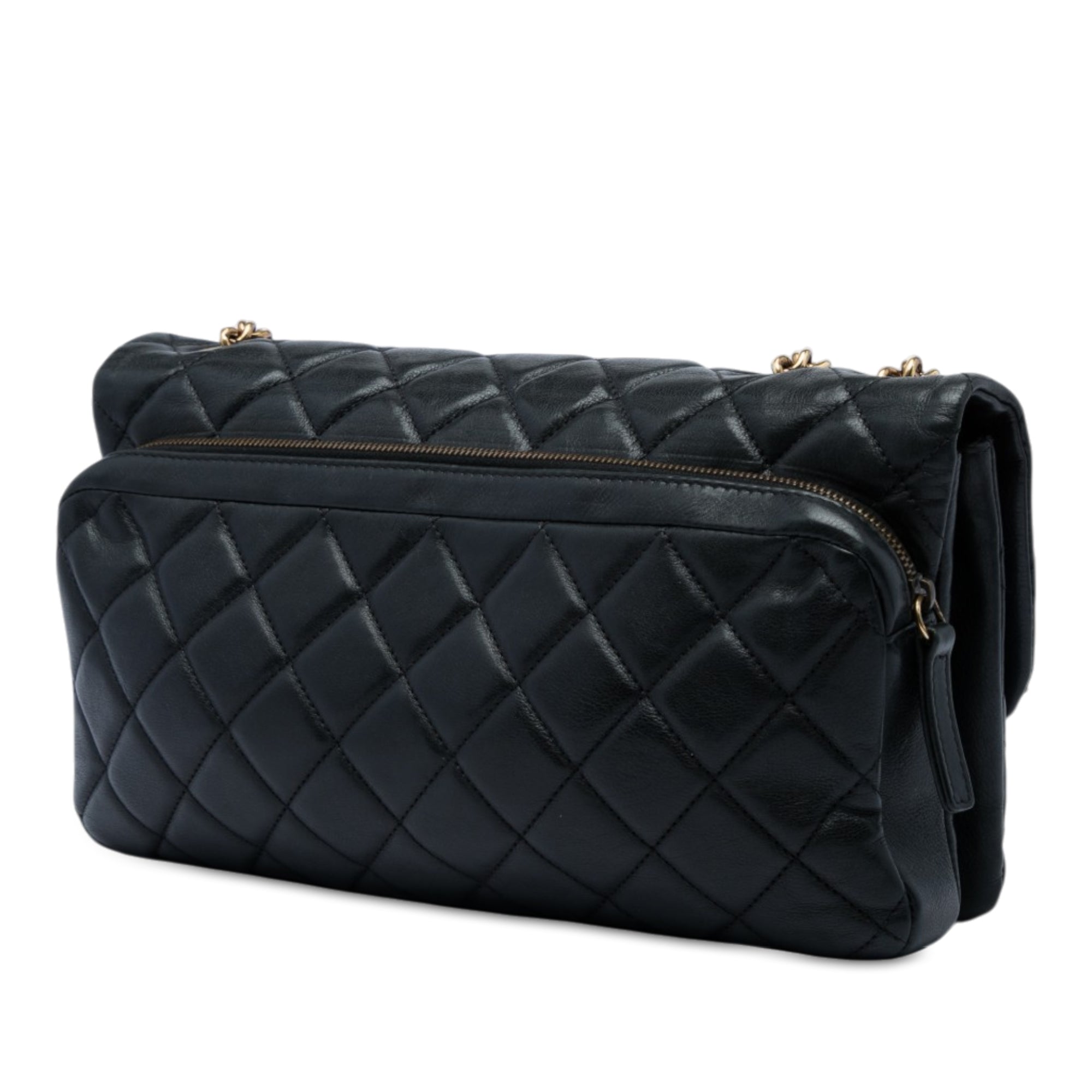 Chanel Quilted Calfskin CC Crown Flap - image 2