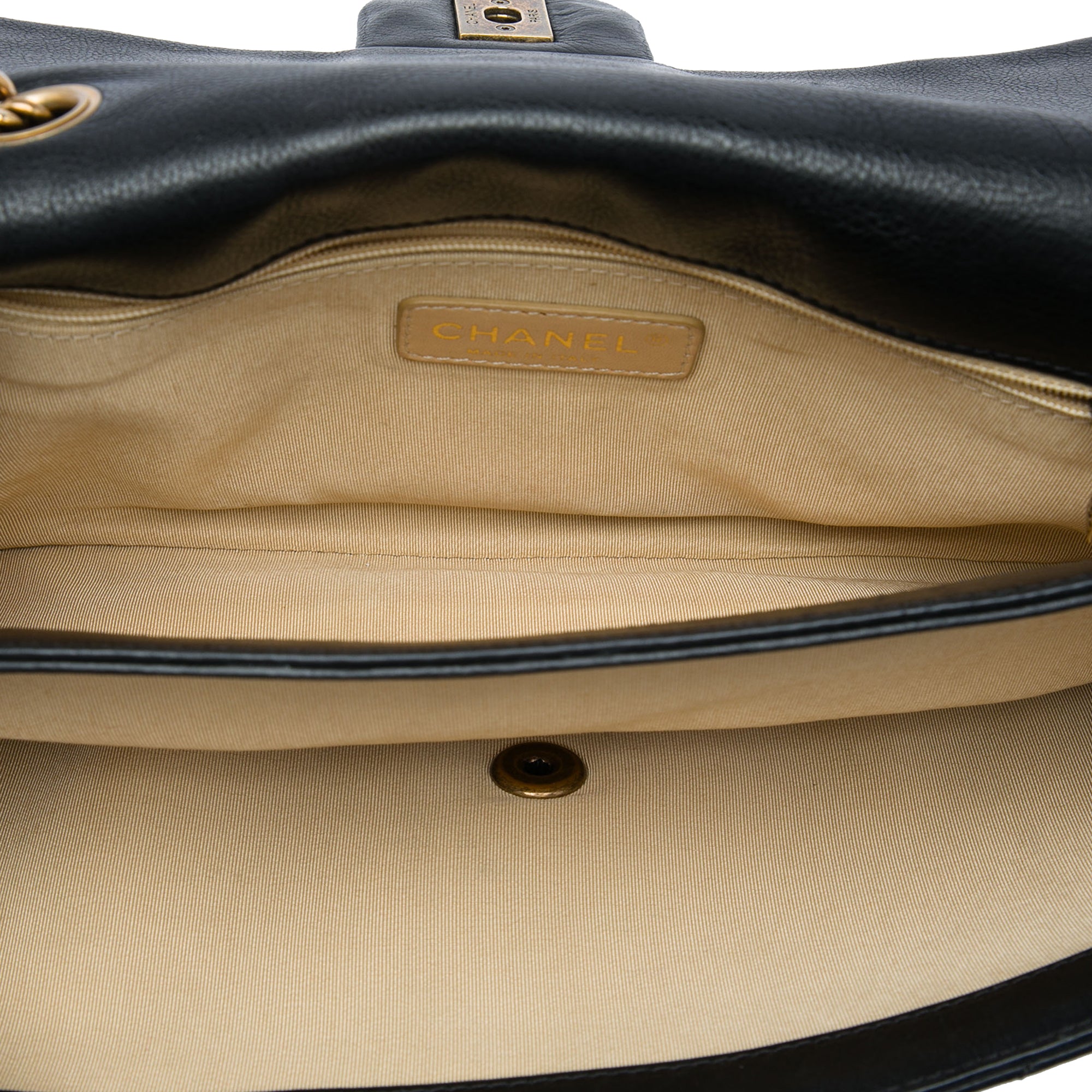 Chanel Quilted Calfskin CC Crown Flap - image 4