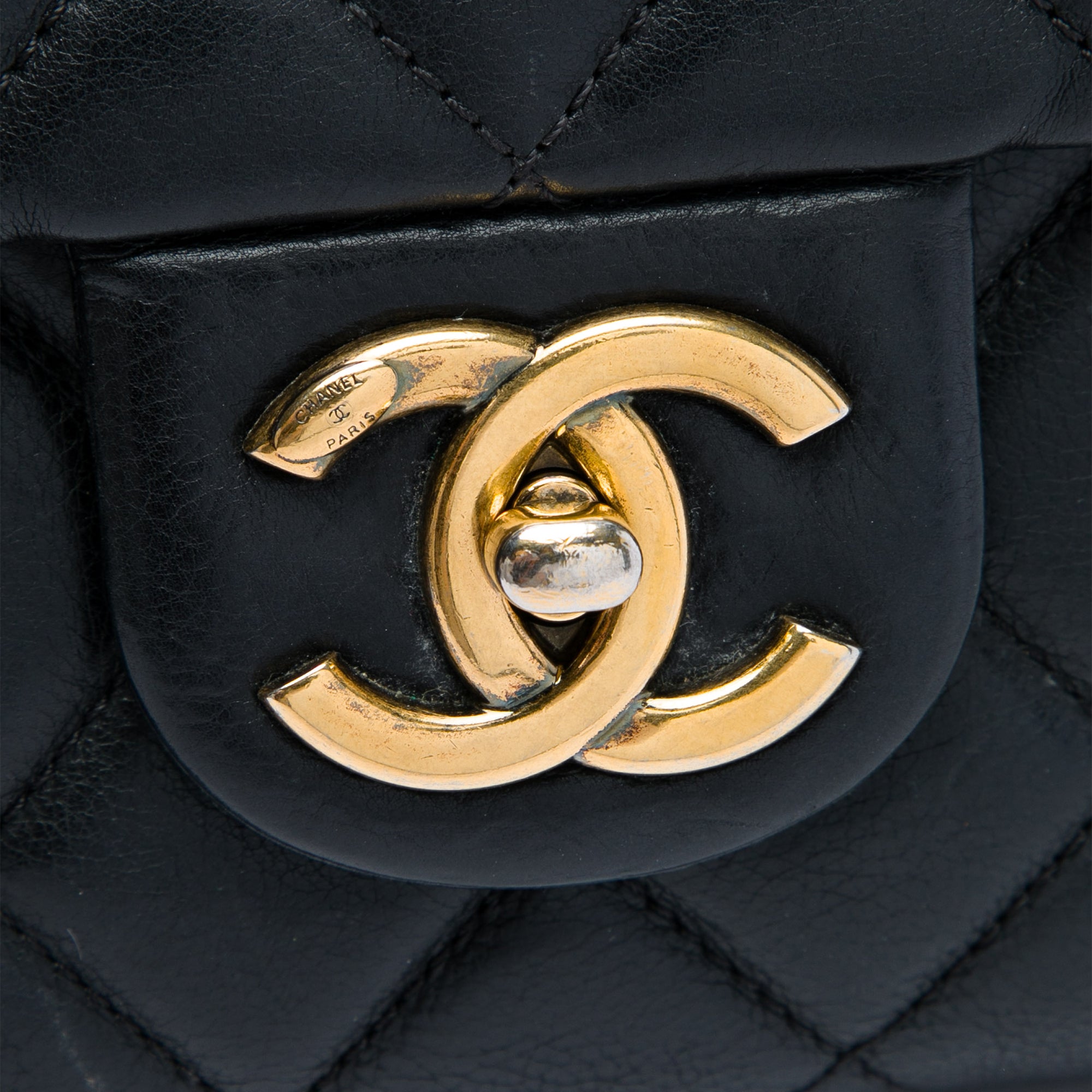 Chanel Quilted Calfskin CC Crown Flap - image 5