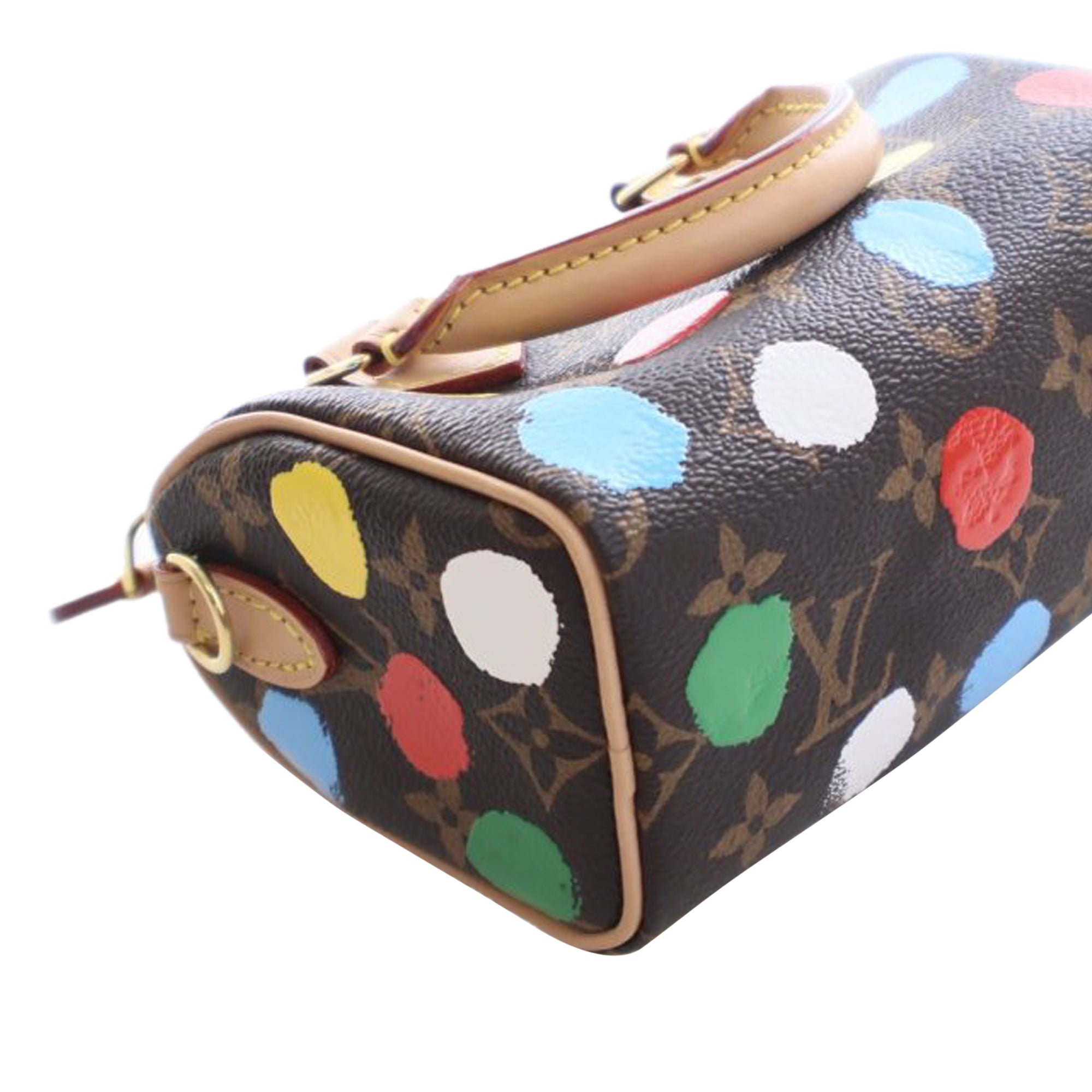 Louis Vuitton Yayoi Kusama Monogram Nano Speedy Bandouliere - image 10