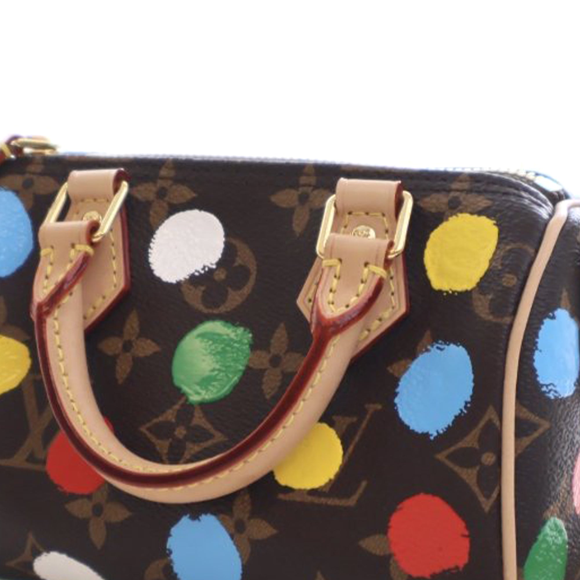Louis Vuitton Yayoi Kusama Monogram Nano Speedy Bandouliere - image 6
