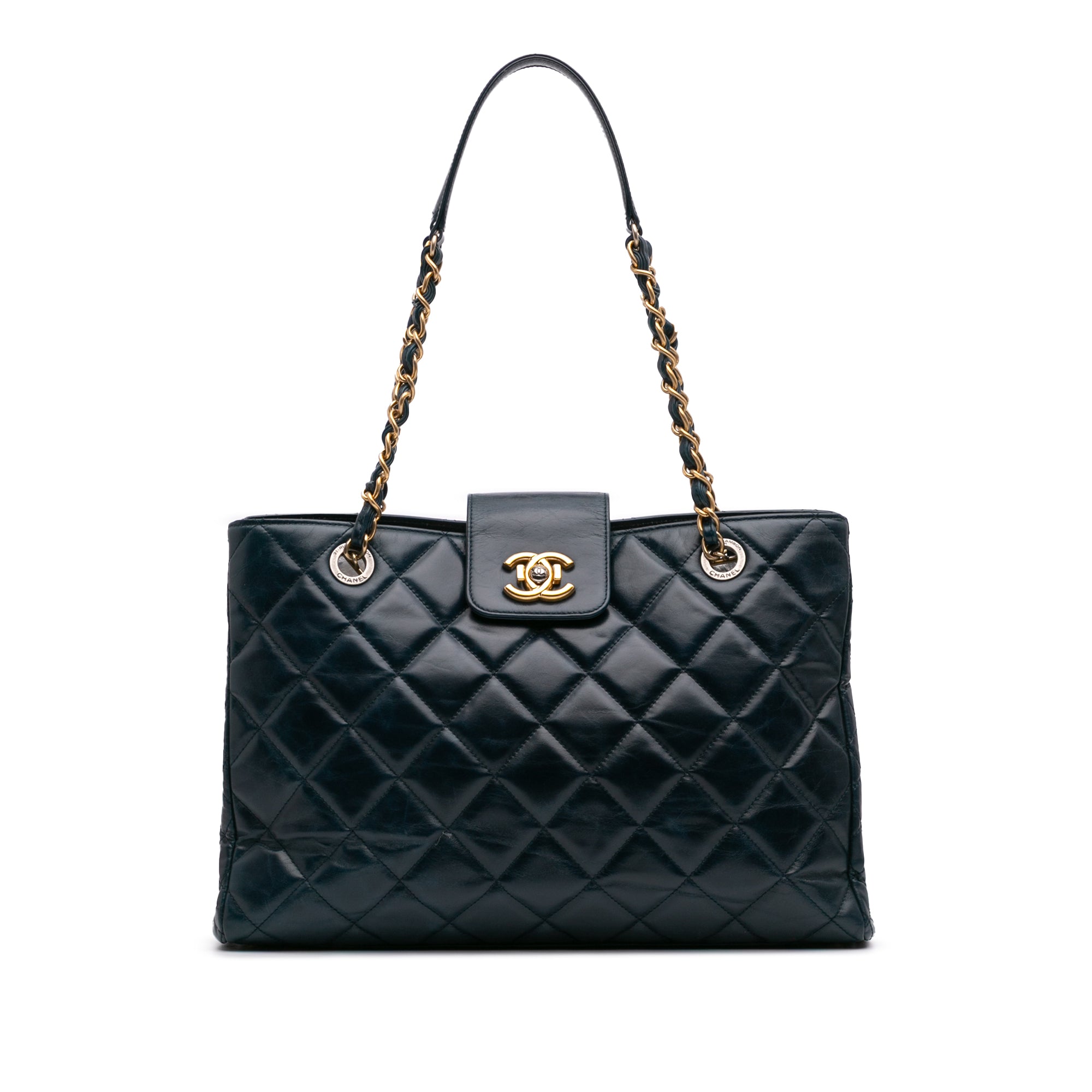 Chanel Glazed Quilted Calfskin Daily Walk Tote - image 1