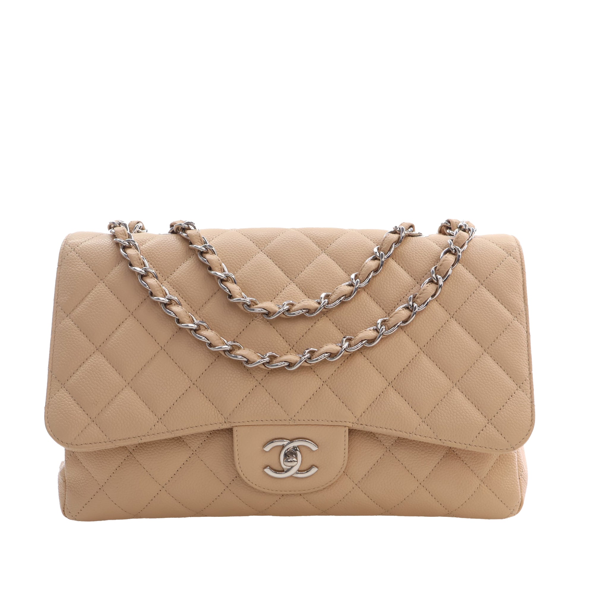 Chanel Jumbo Classic Caviar Single Flap - image 1