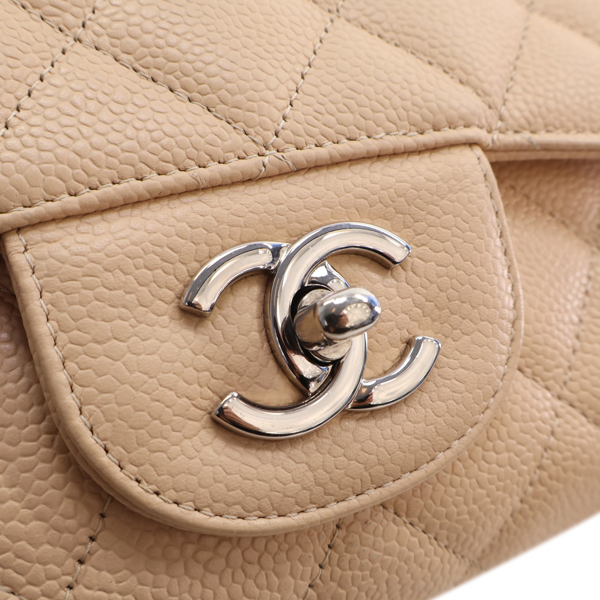 Chanel Jumbo Classic Caviar Single Flap - image 11