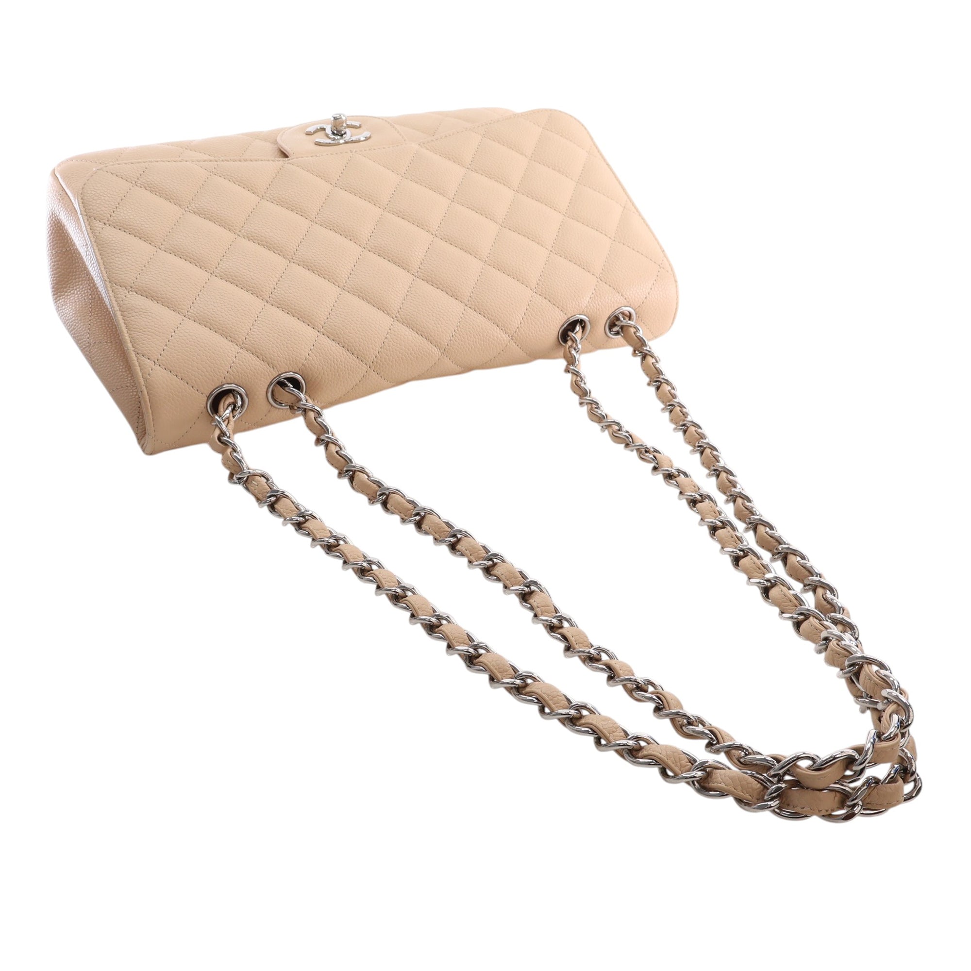 Chanel Jumbo Classic Caviar Single Flap - image 12