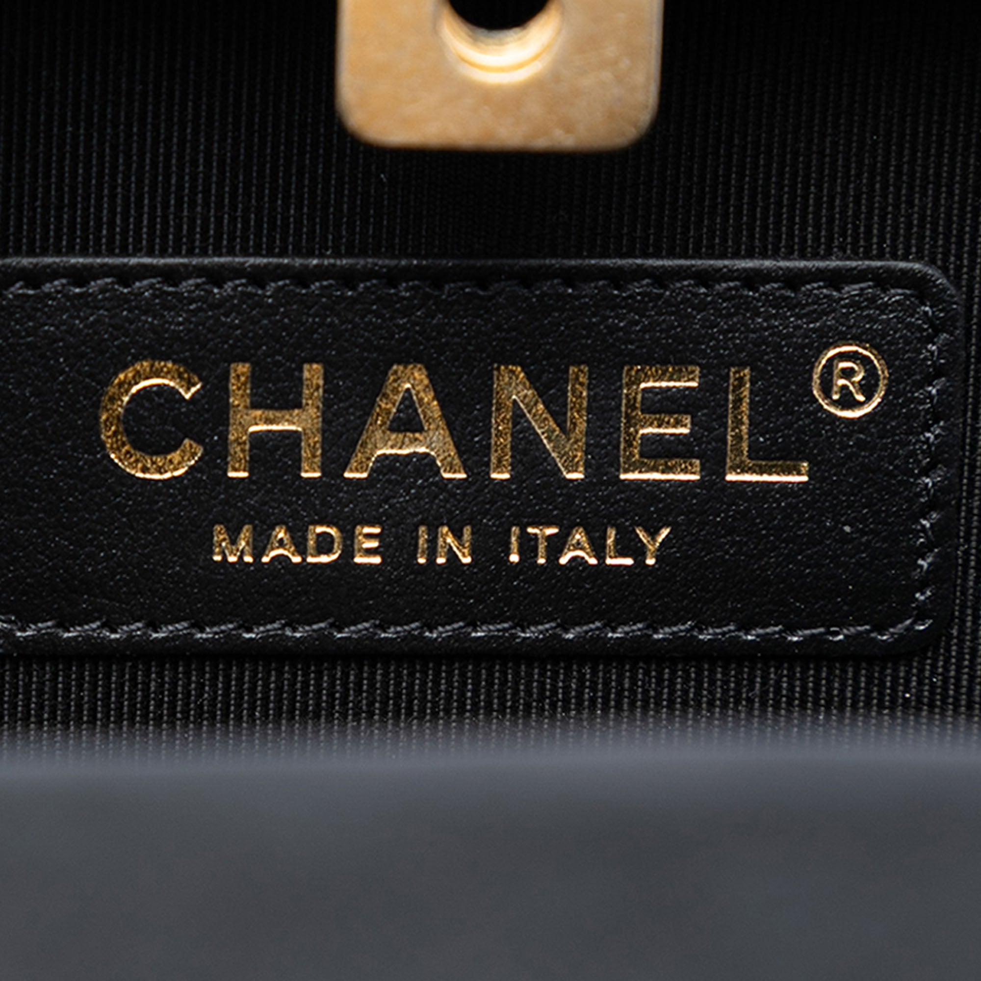 Chanel CC Lambskin and Metal Square Clutch with Chain - image 5