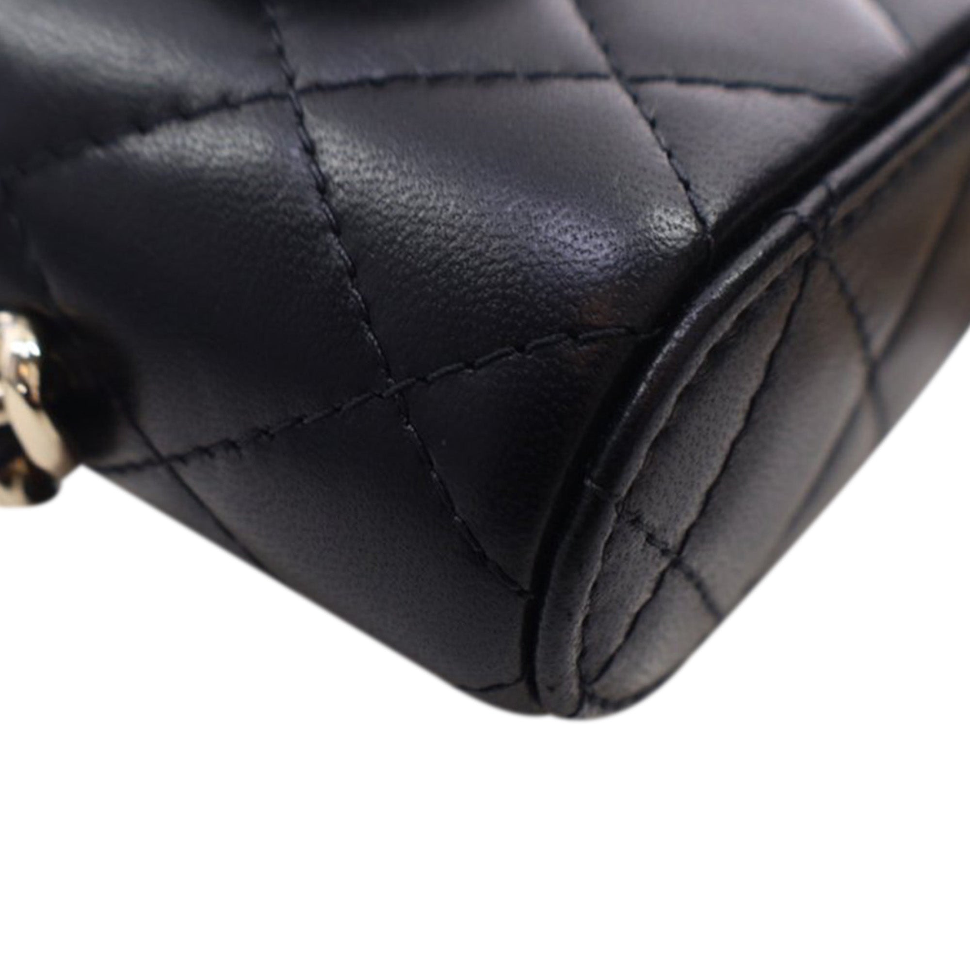 Chanel Mini Quilted Lambskin Resin Elegant Chain Tubular Vanity Case - image 10
