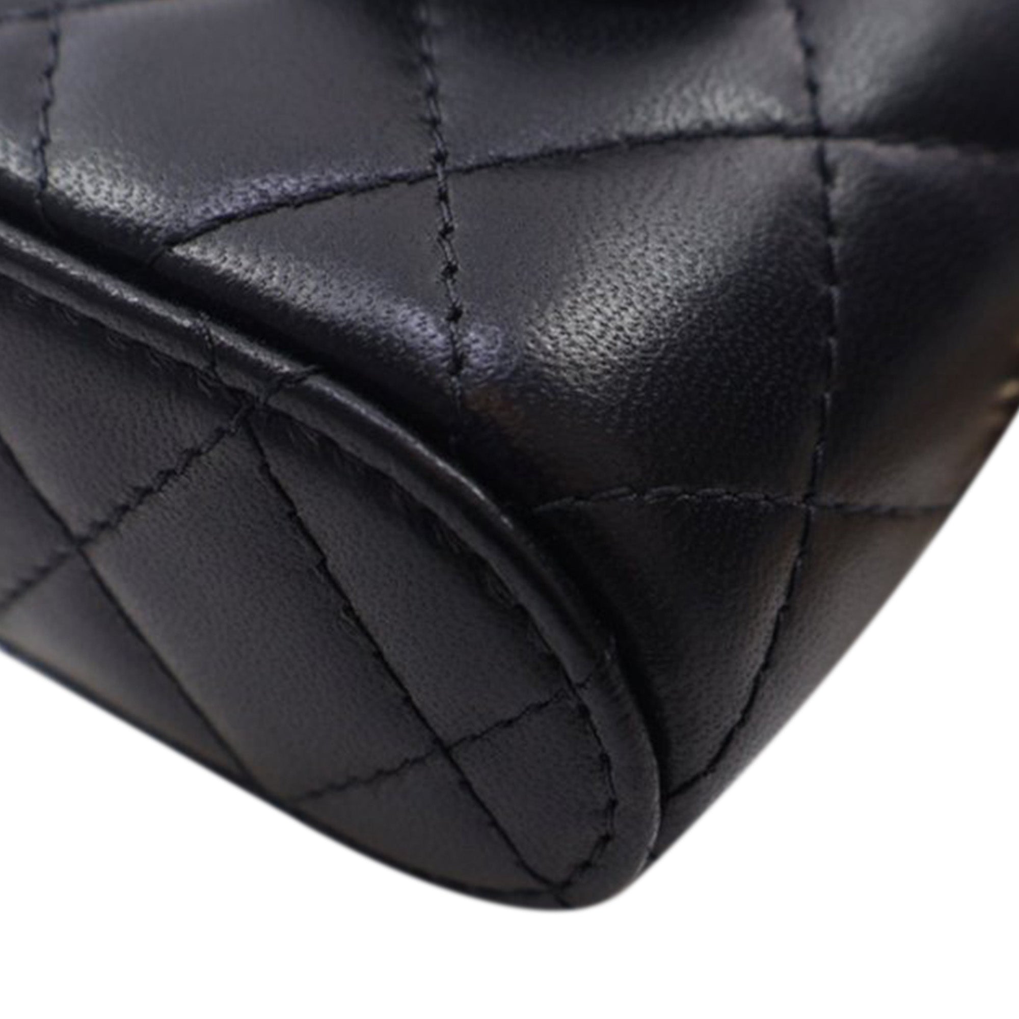 Chanel Mini Quilted Lambskin Resin Elegant Chain Tubular Vanity Case - image 9