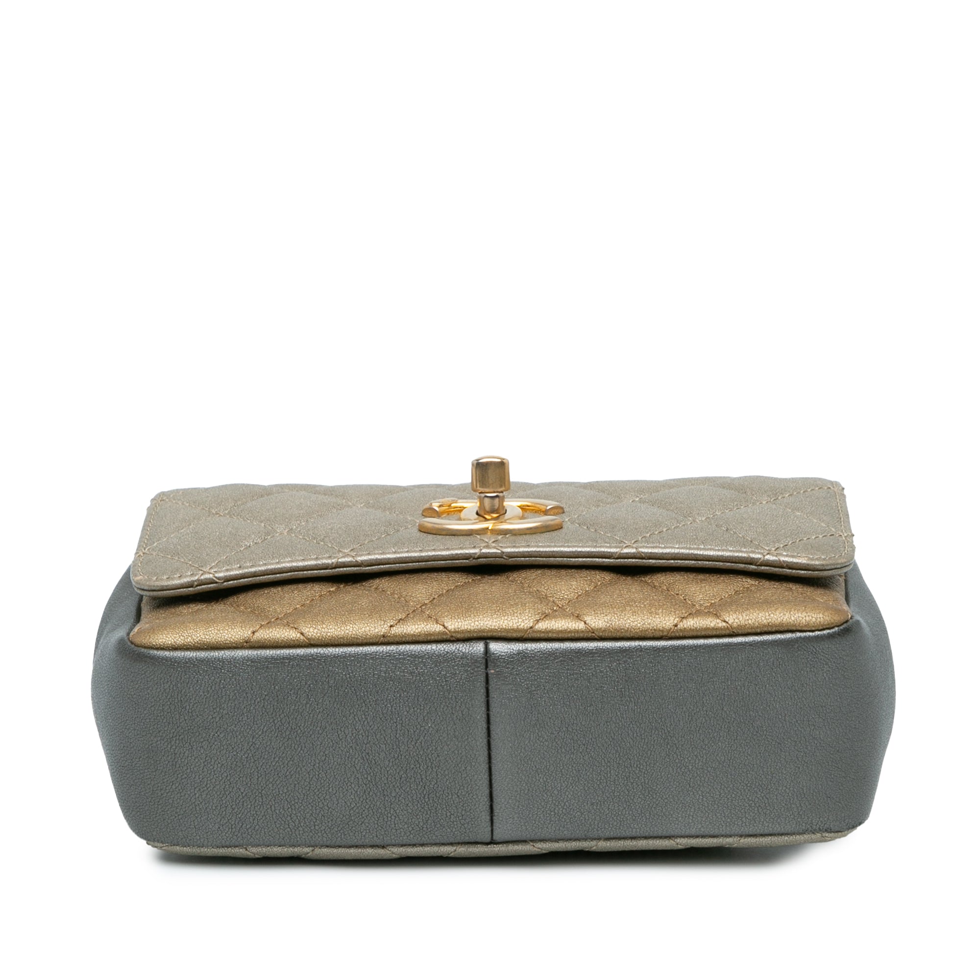 Chanel Small Tricolor Quilted Lambskin Camellia Flower Flap - image 3