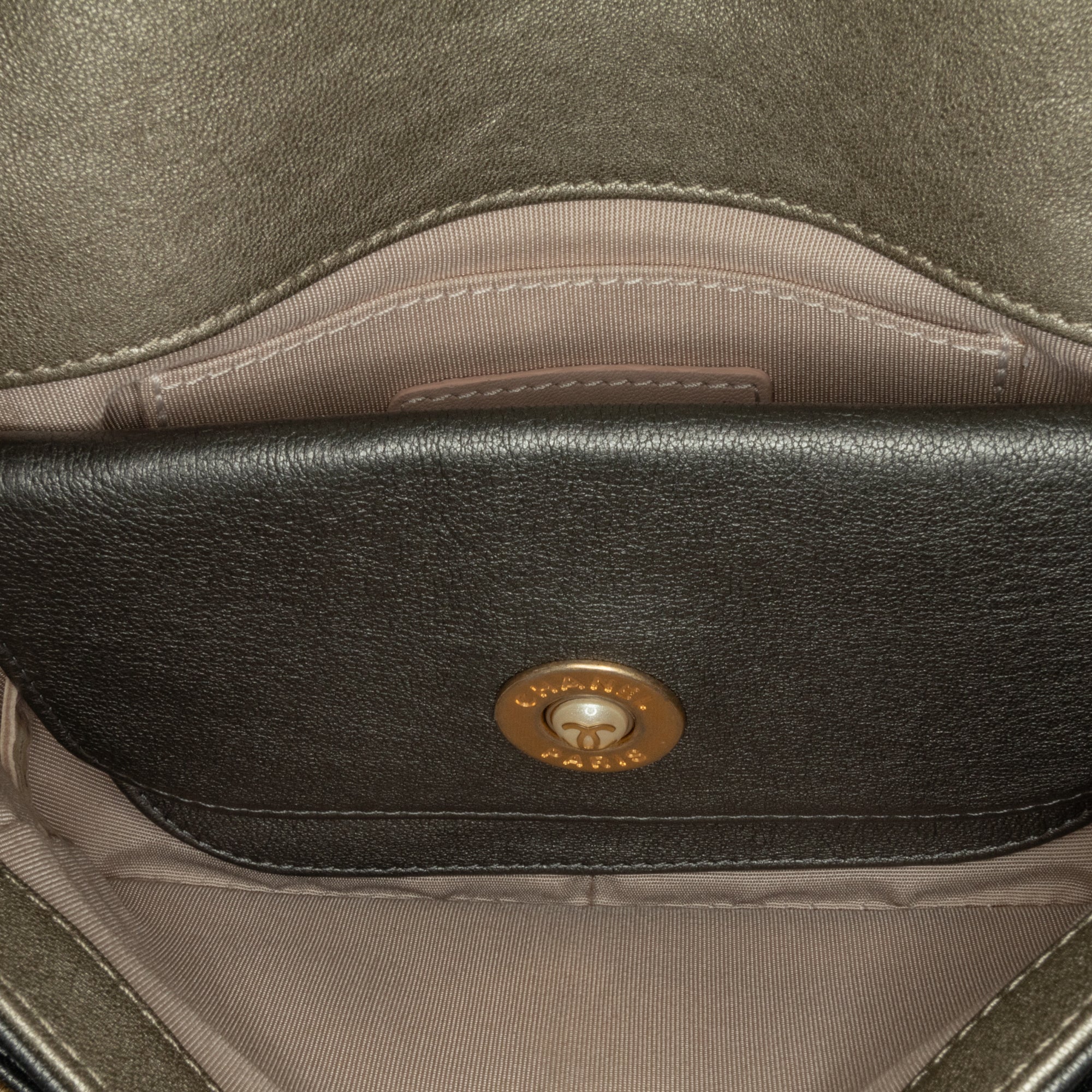 Chanel Small Tricolor Quilted Lambskin Camellia Flower Flap - image 4