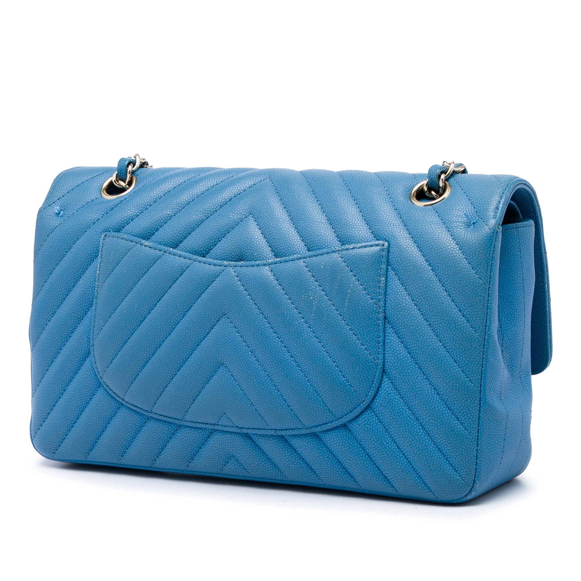 Chanel Medium Classic Chevron Caviar Double Flap - image 2