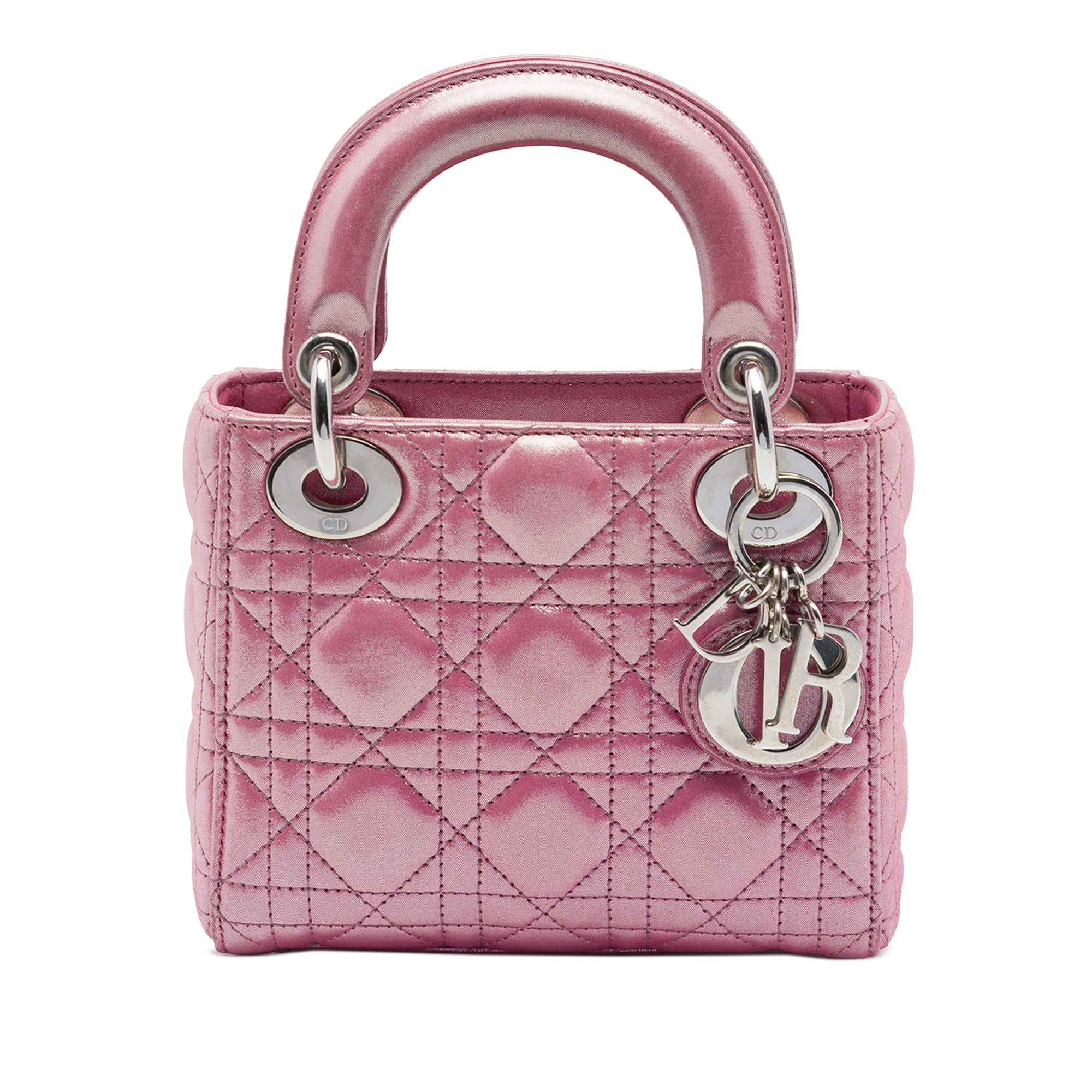 Dior Mini Iridescent Lambskin Cannage Lady Dior - image 1