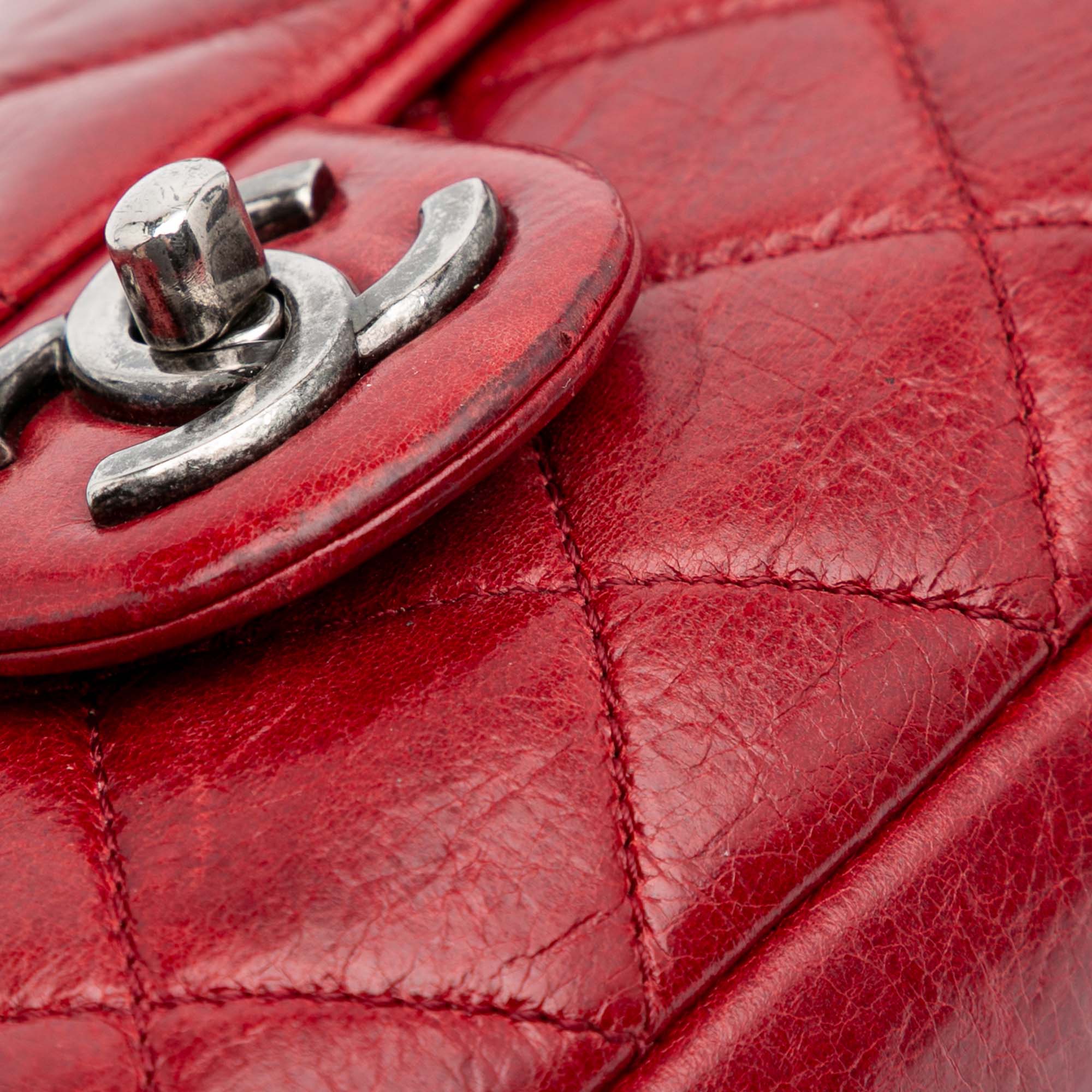 Chanel Medium Quilted Glazed Calfskin Duo Color Flap - image 7