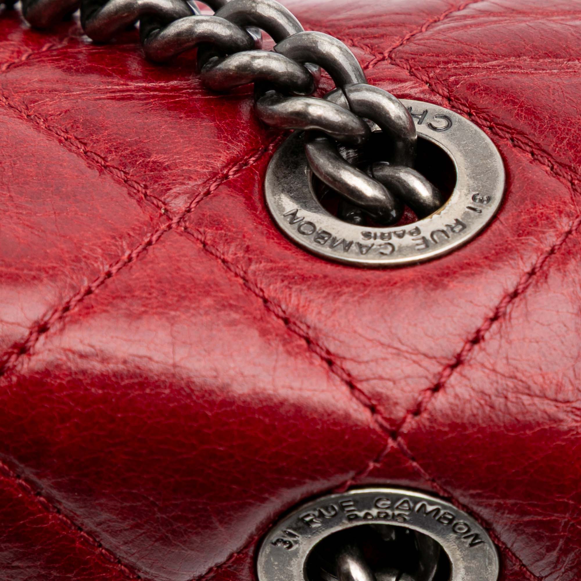 Chanel Medium Quilted Glazed Calfskin Duo Color Flap - image 9