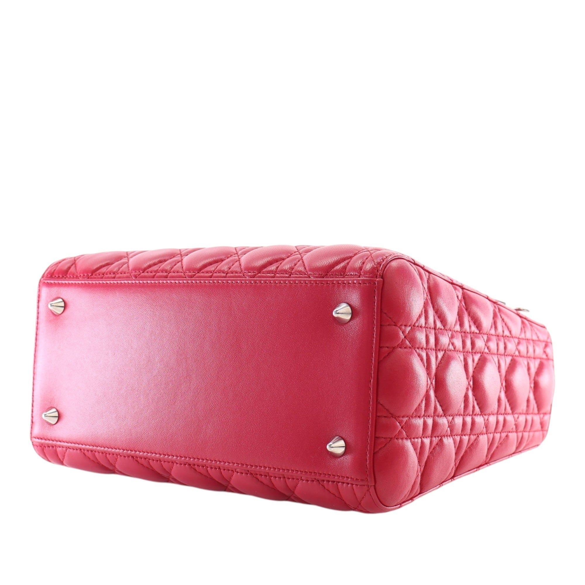 Dior Medium Lambskin Cannage Lady Dior - image 10