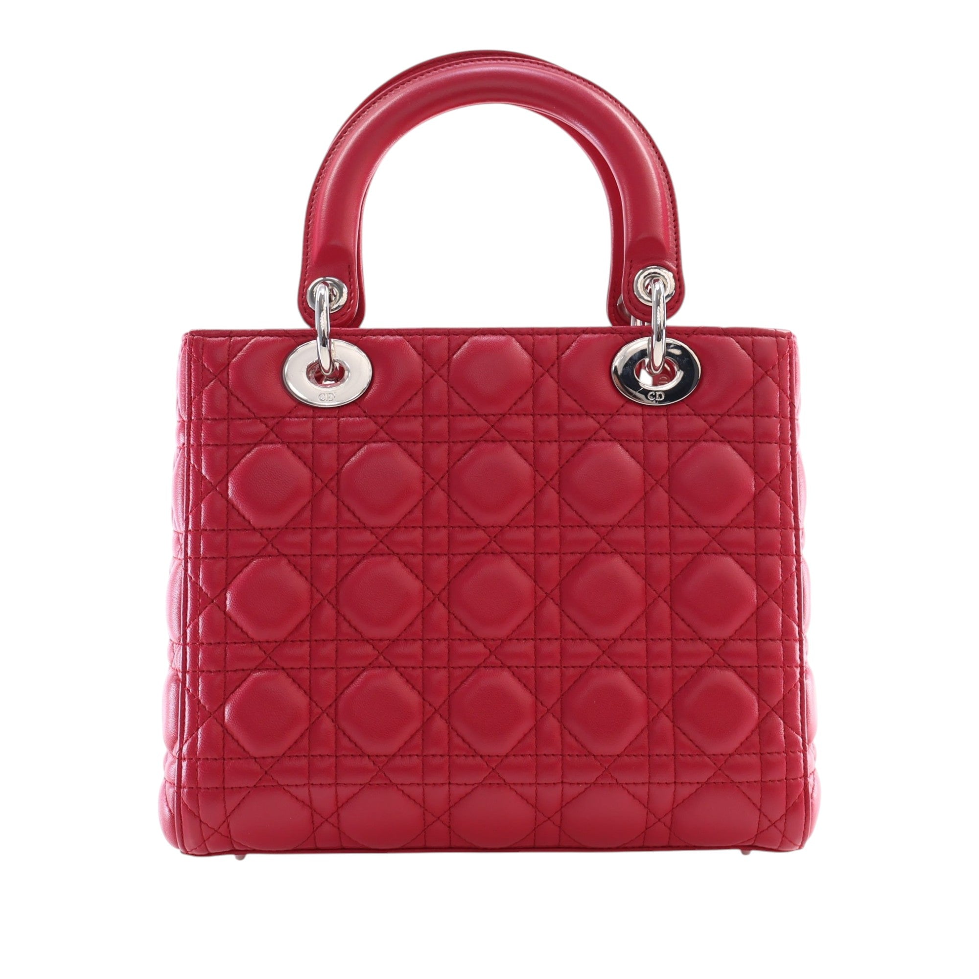 Dior Medium Lambskin Cannage Lady Dior - image 4