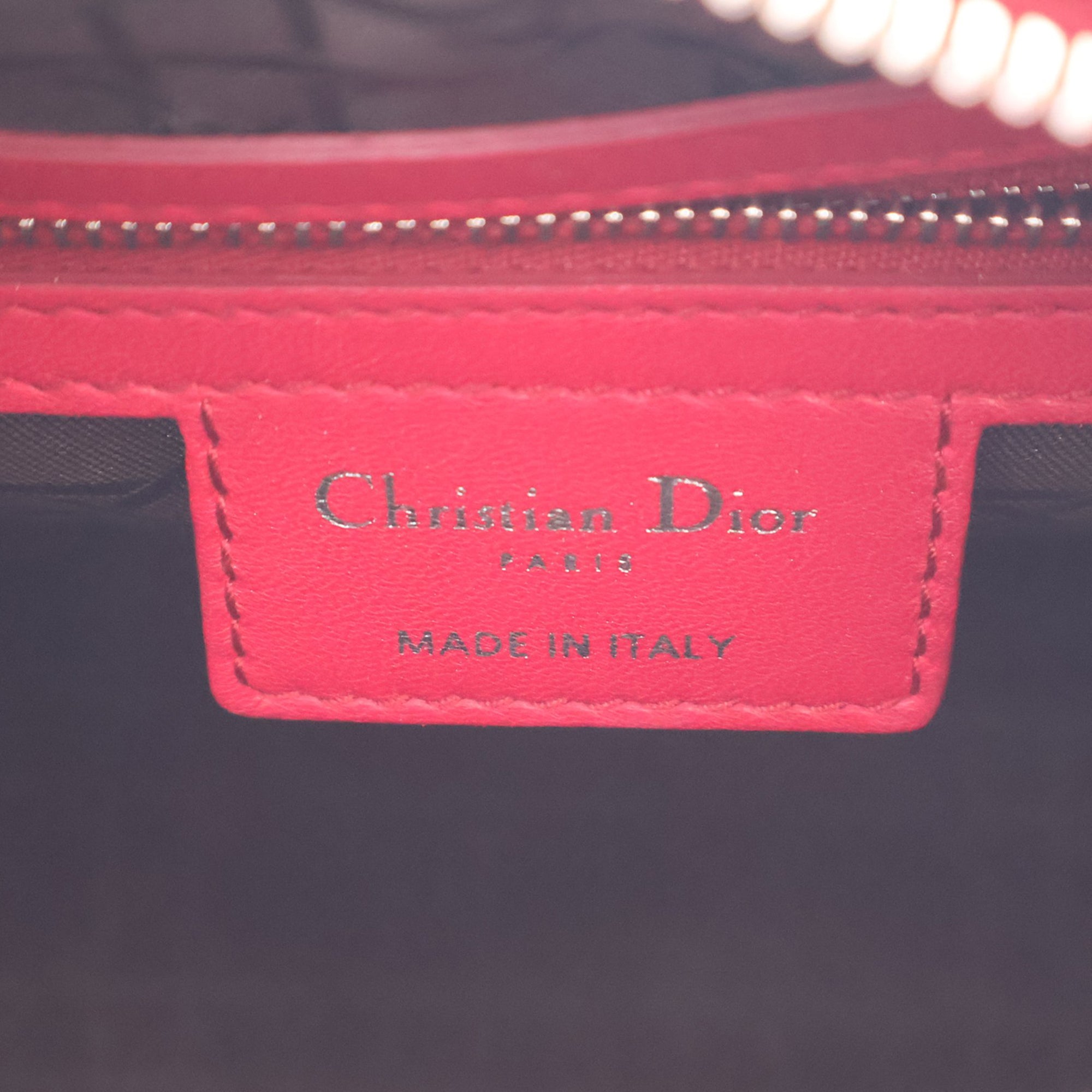Dior Medium Lambskin Cannage Lady Dior - image 7