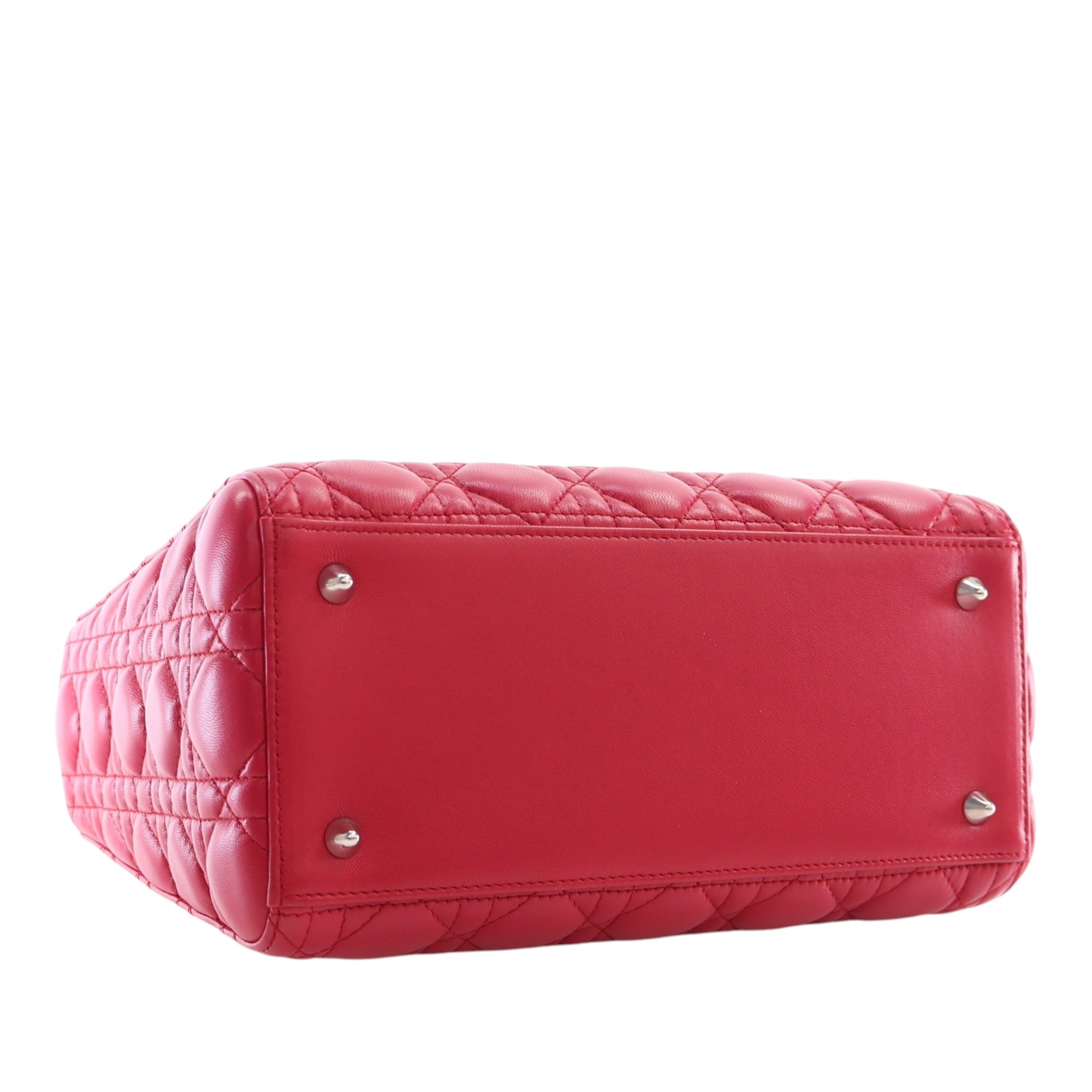 Dior Medium Lambskin Cannage Lady Dior - image 9