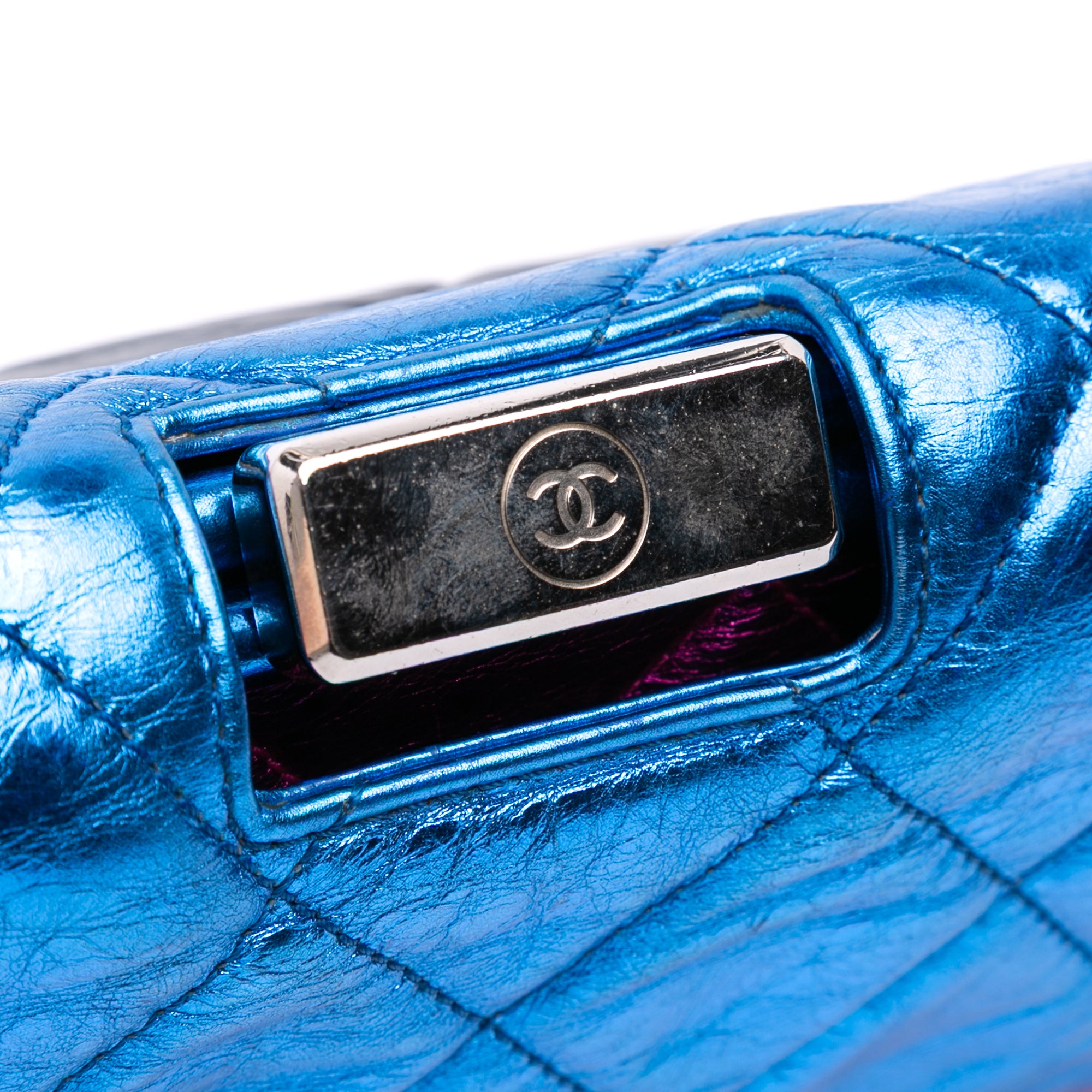 Chanel Multicolor Quilted Metallic Calfskin Modern Chain Flap Frame Bag - image 8