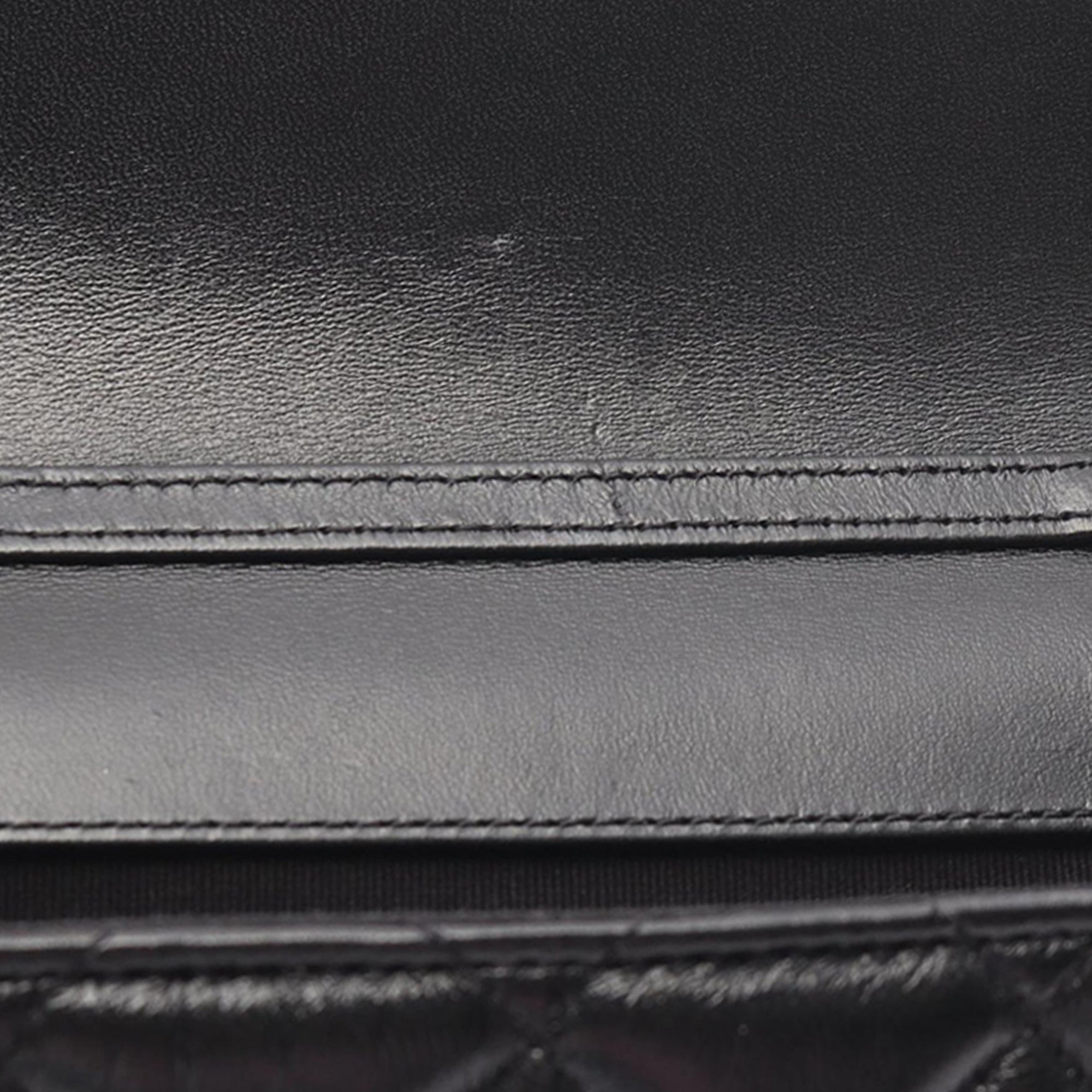 Chanel CC Quilted Lambskin East West Single Flap - image 7