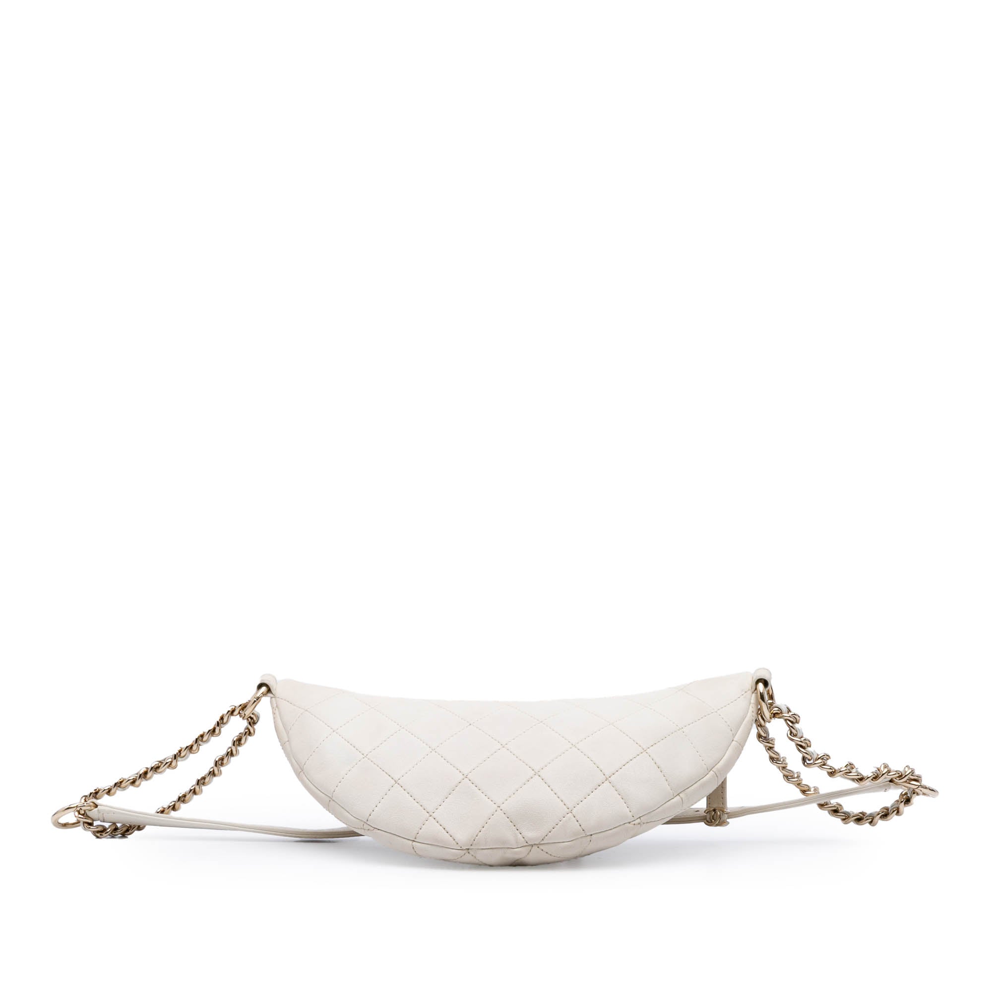 Chanel CC Quilted Lambskin Studded Logo Belt Bag - image 3