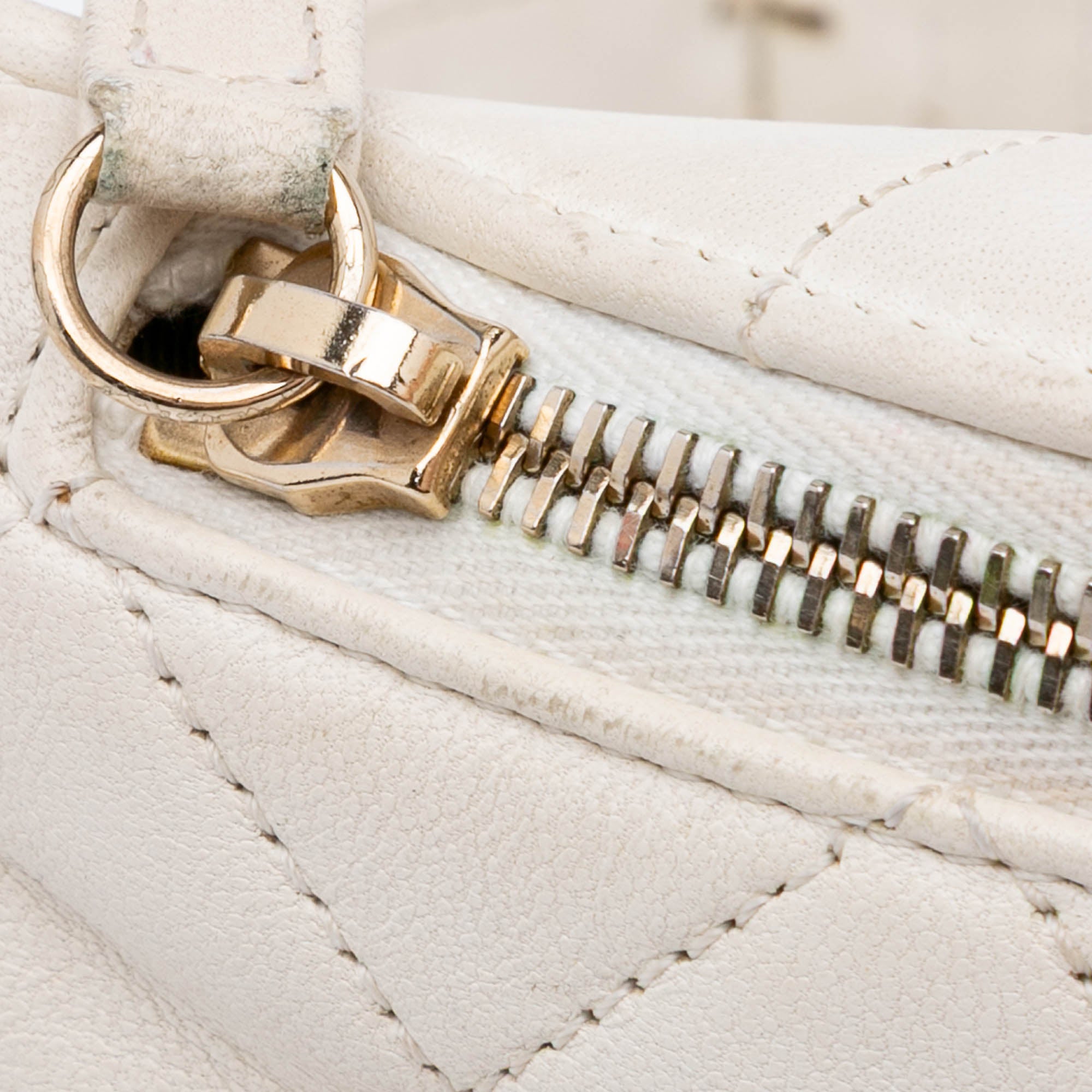 Chanel CC Quilted Lambskin Studded Logo Belt Bag - image 7