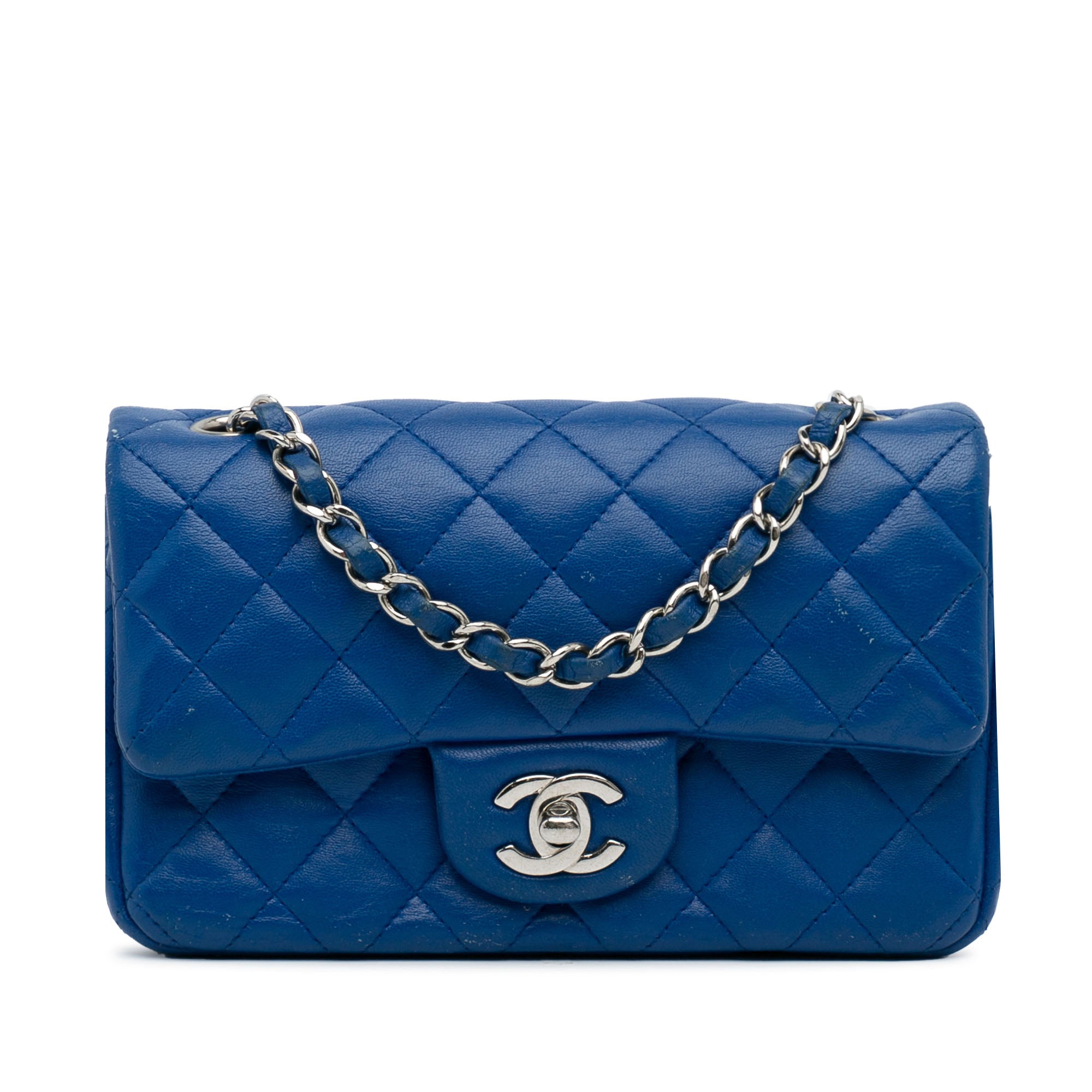 Chanel Mini Rectangular Classic Lambskin Single Flap - image 1