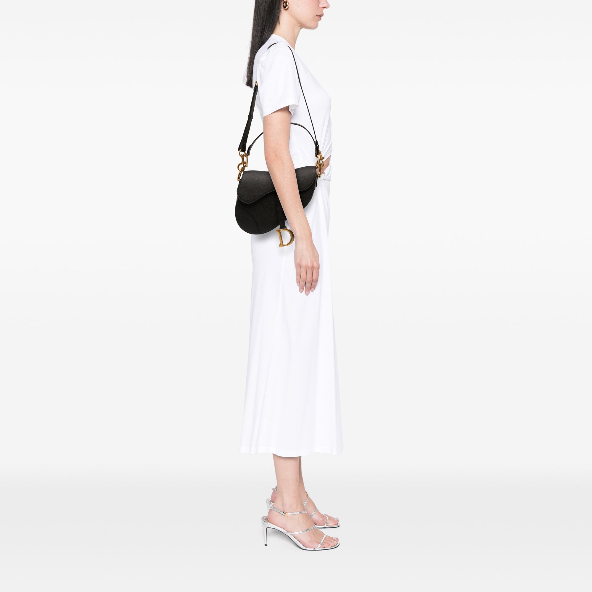 Dior Grained Calfskin Saddle Bag - image 10