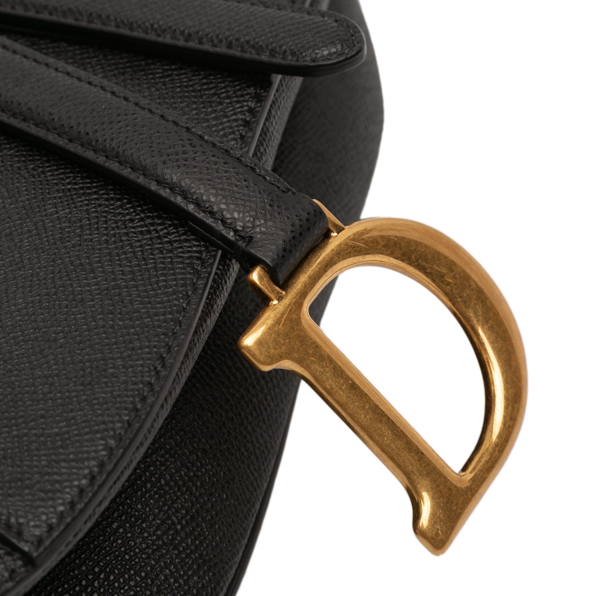 Dior Grained Calfskin Saddle Bag - image 7