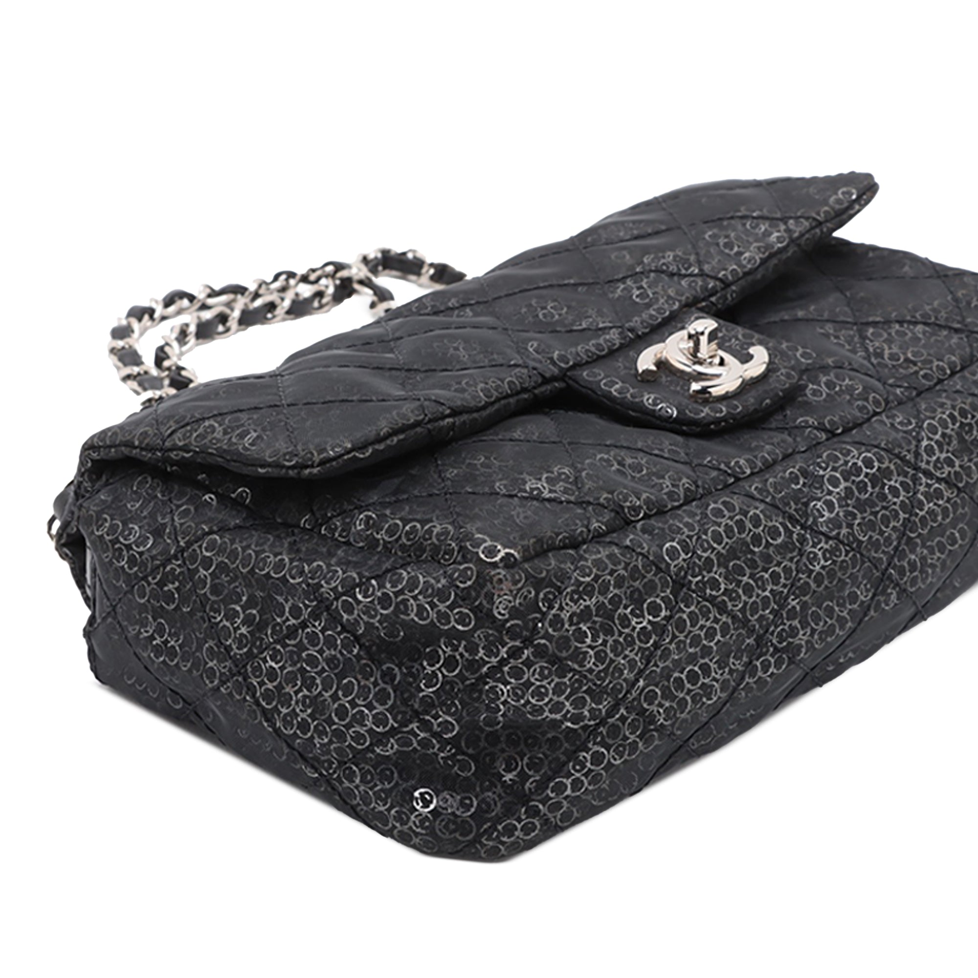 Chanel Medium Hidden Sequins Mesh Single Flap - image 3