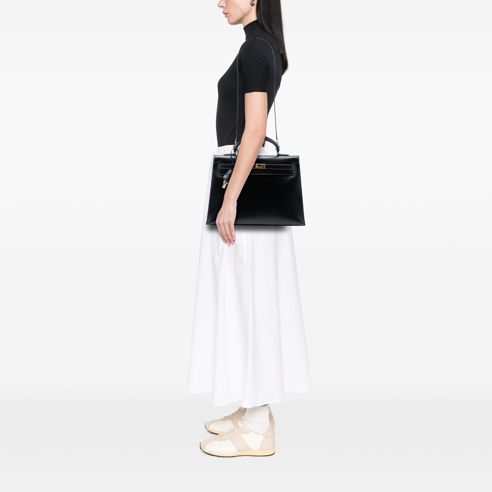 Hermès Box Calf Kelly Sellier 35 - image 8