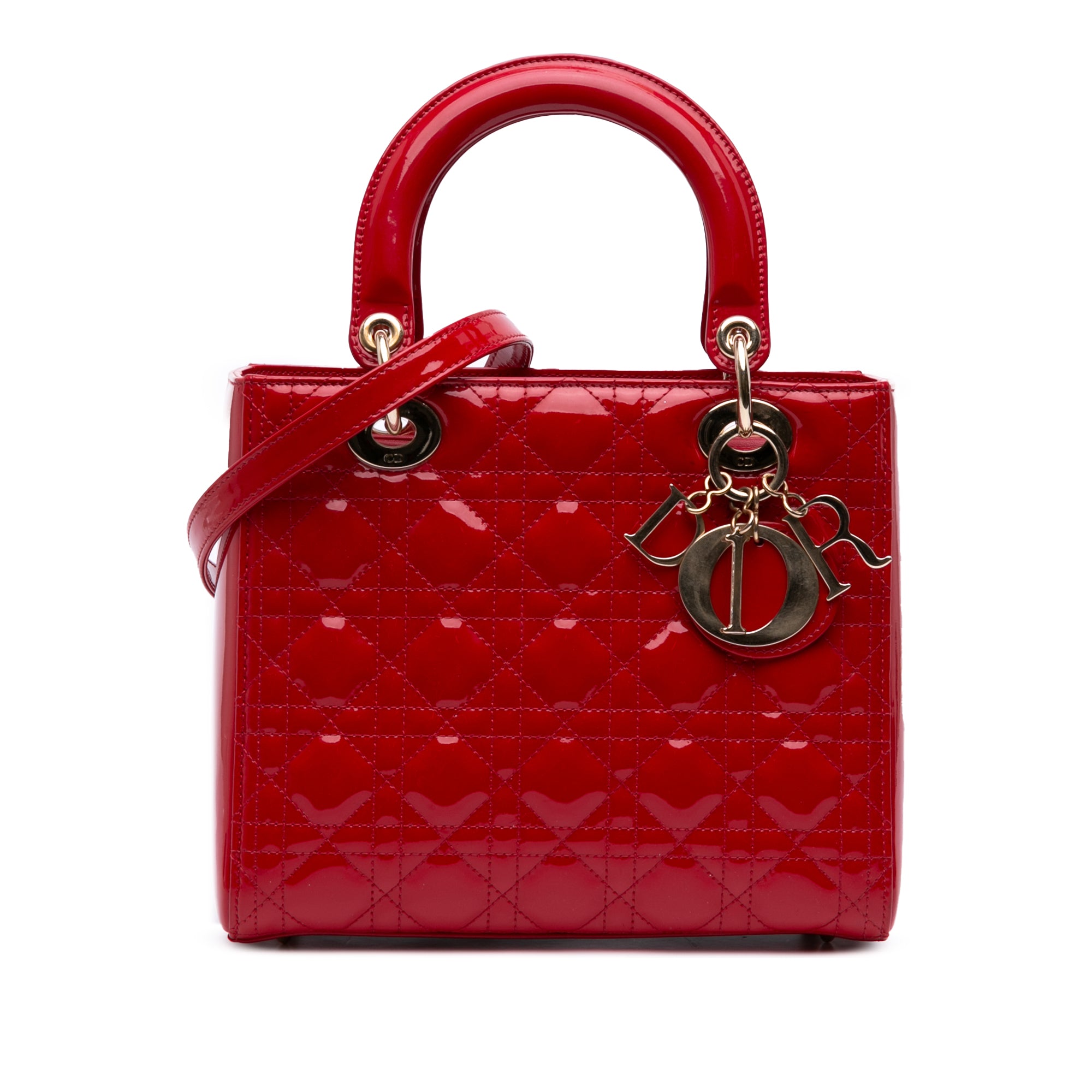 Dior Medium Patent Cannage Lady Dior - image 1