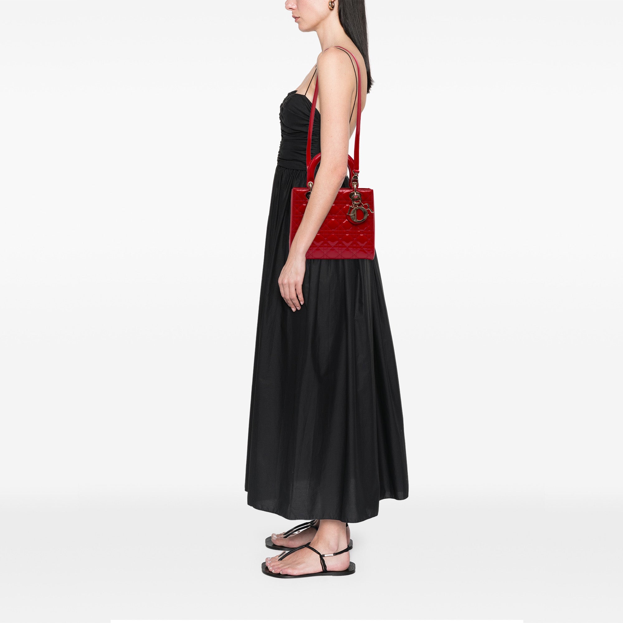 Dior Medium Patent Cannage Lady Dior - image 9
