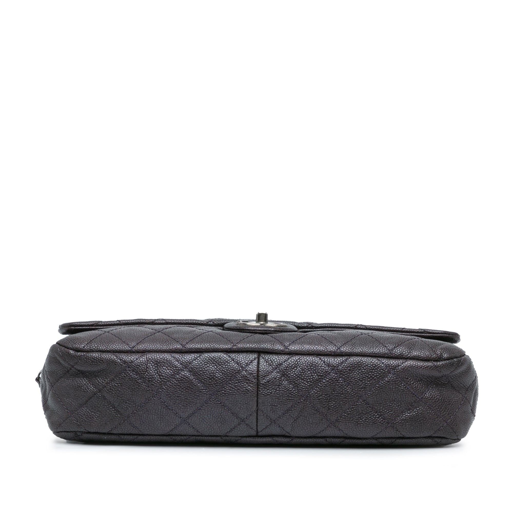 Chanel Jumbo Quilted Iridescent Caviar Easy Flap - image 3