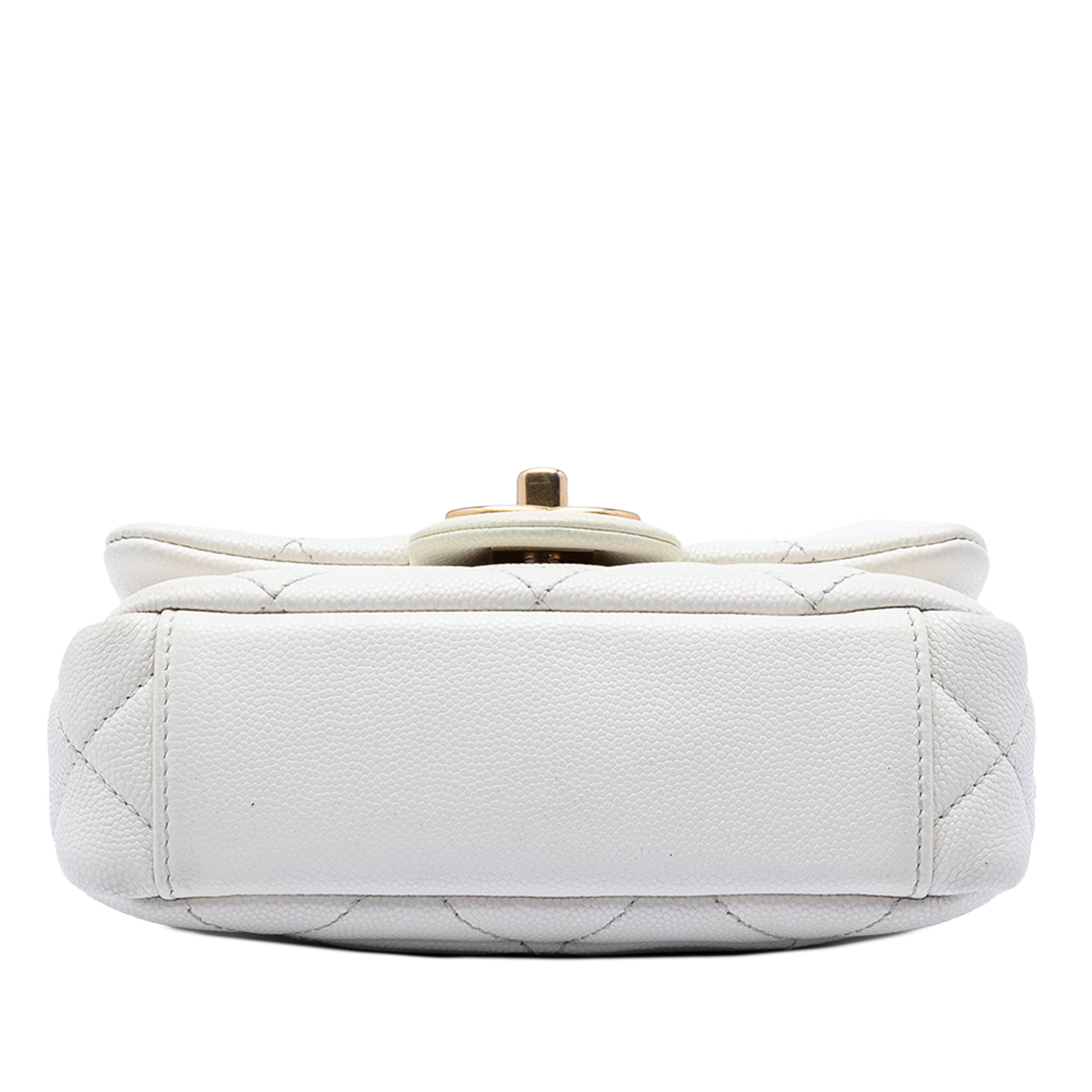 Chanel Mini Quilted Caviar Twist Your Buttons Flap - image 3