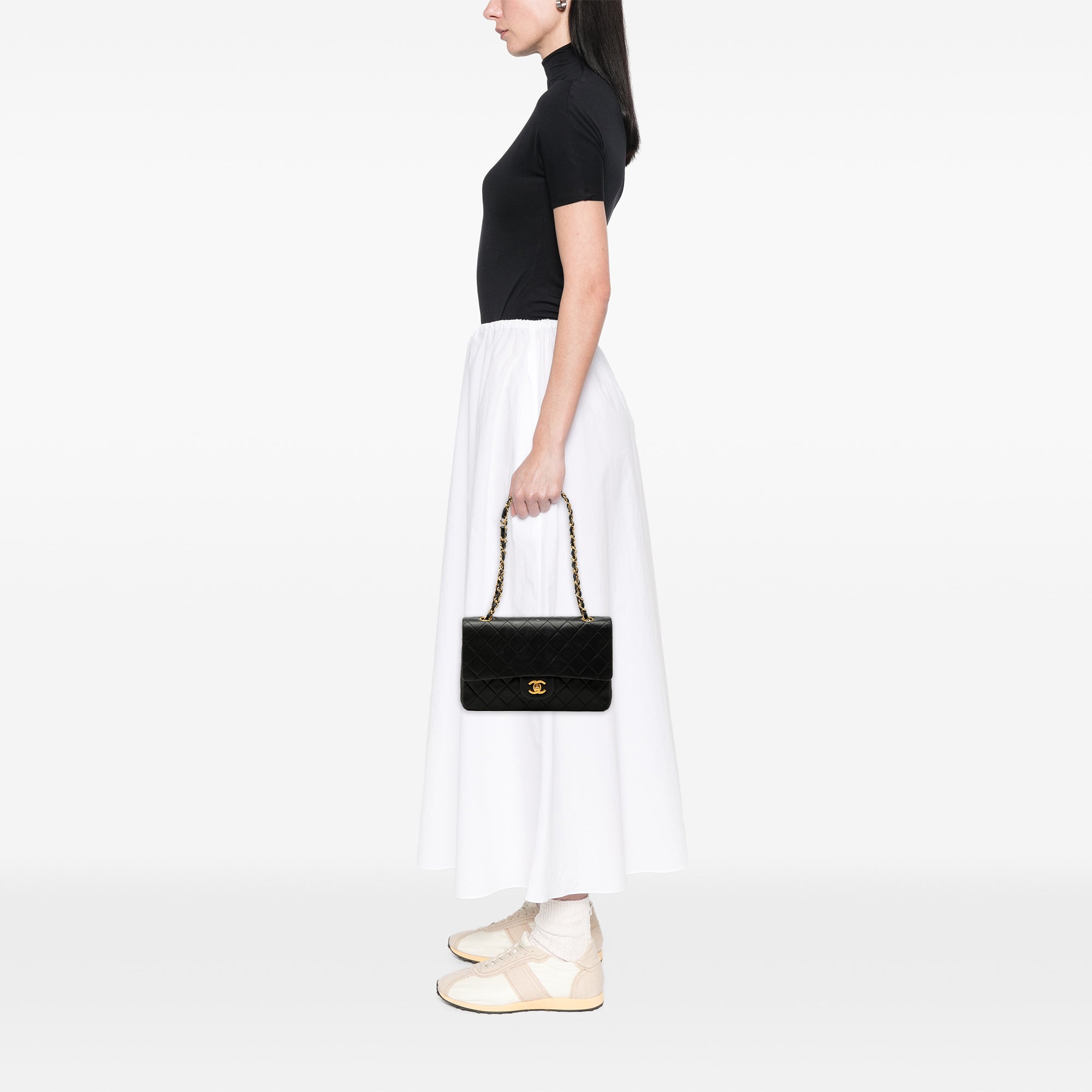 Chanel Medium Classic Lambskin Double Flap - image 7
