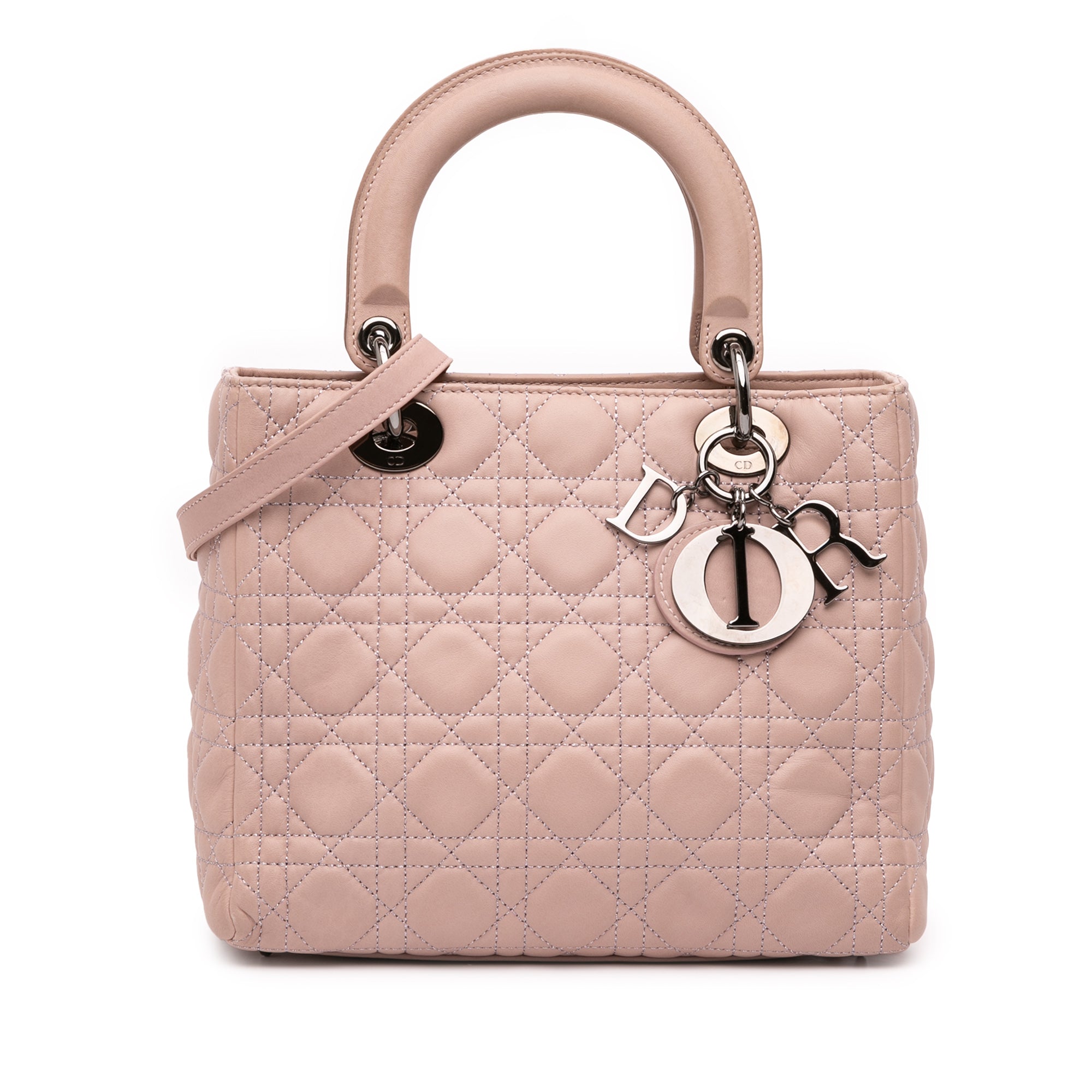 Dior Medium Lambskin Cannage Lady Dior - image 1